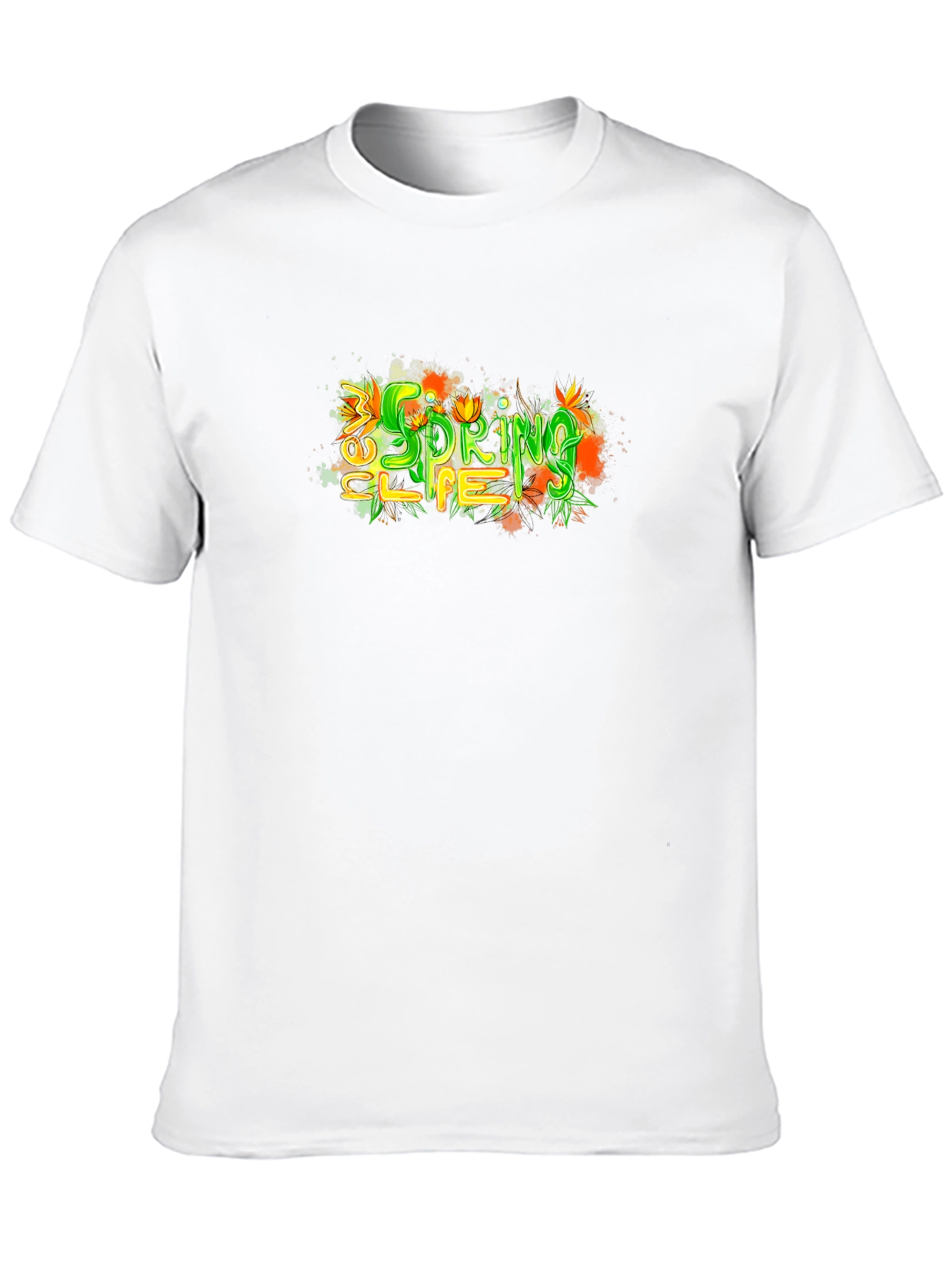 New Spring Life T-Shirt - Black