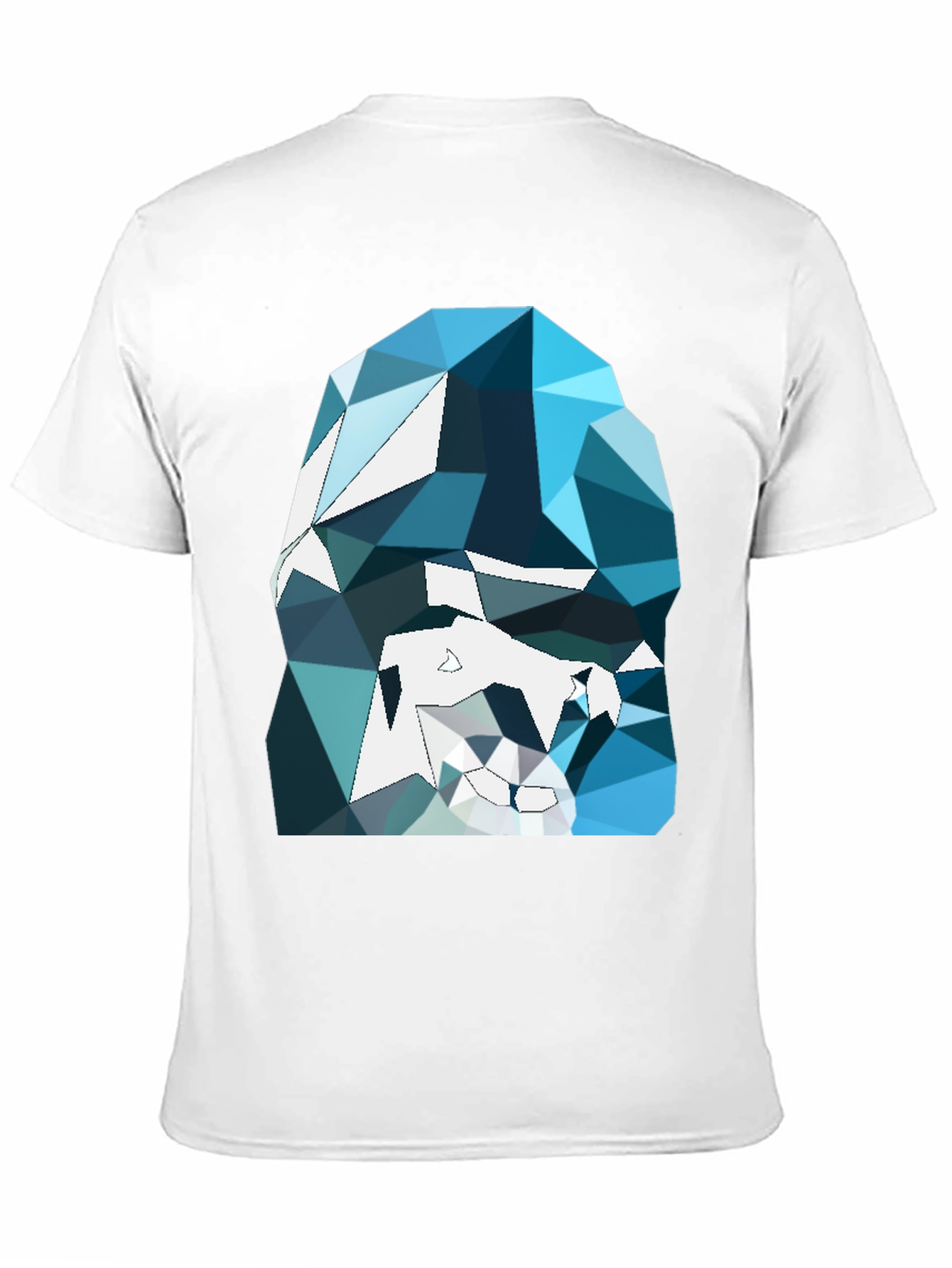 Abstract Geometric Gorilla Graphic Tee - Black