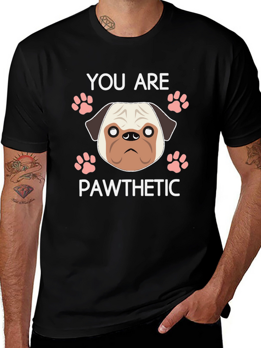 Pawthetic Pug Graphic T-Shirt