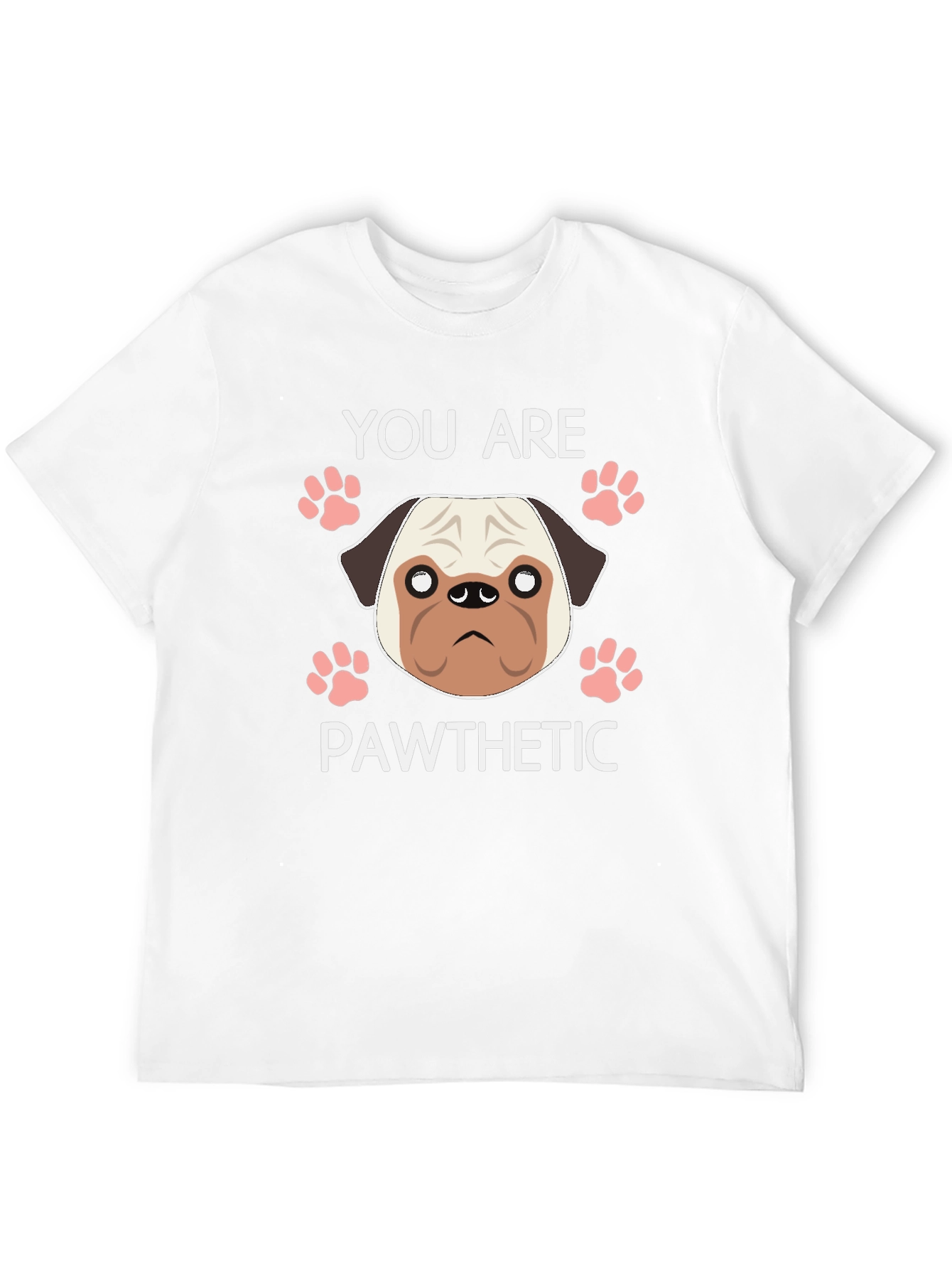 Pawthetic Pug Graphic T-Shirt