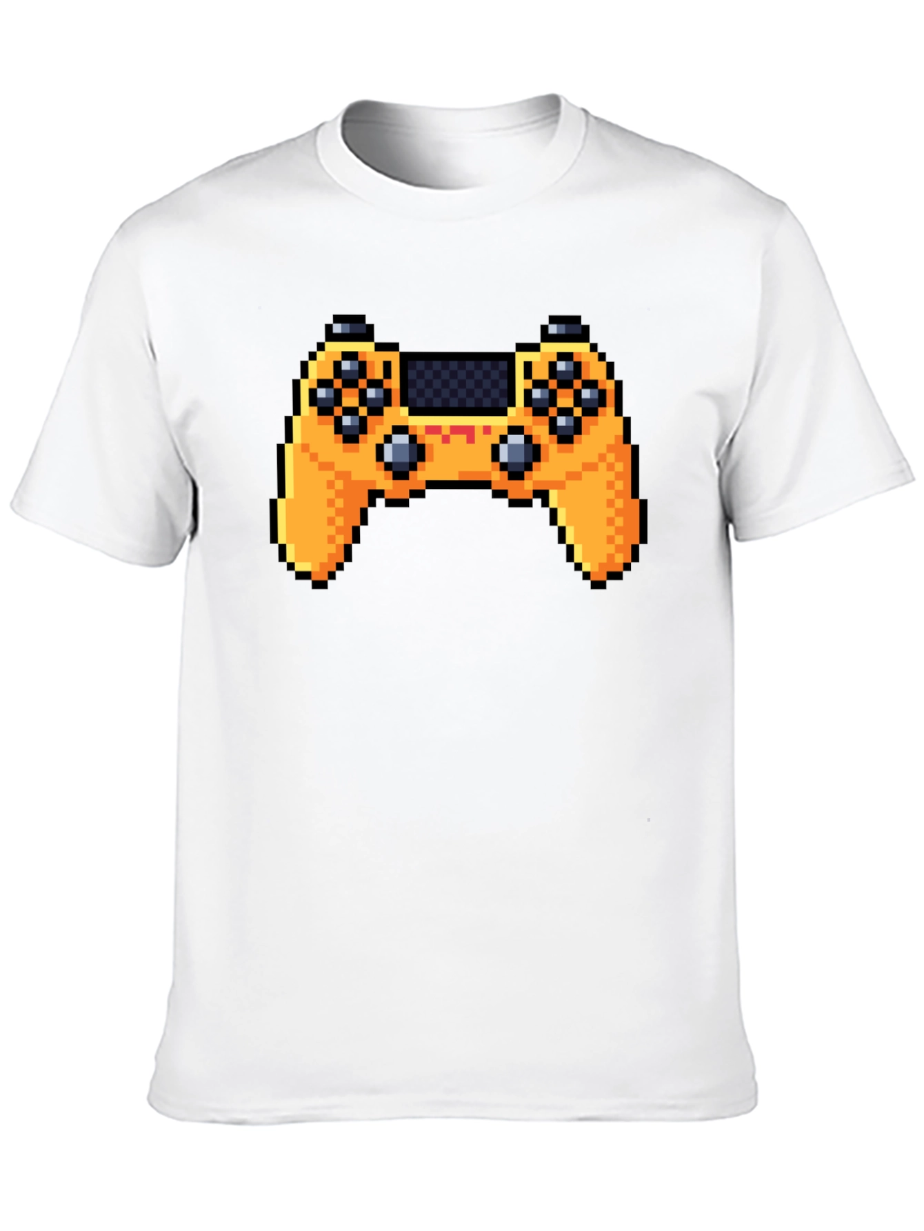 Pixel Game Controller Black T-Shirt