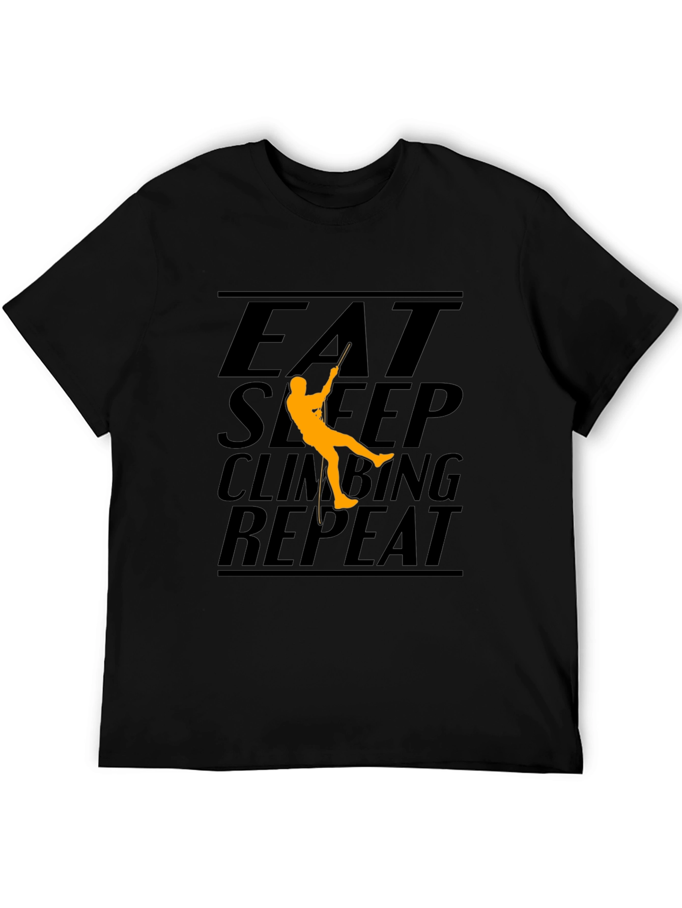 Eat Sleep Climbing Repeat Black T-Shirt