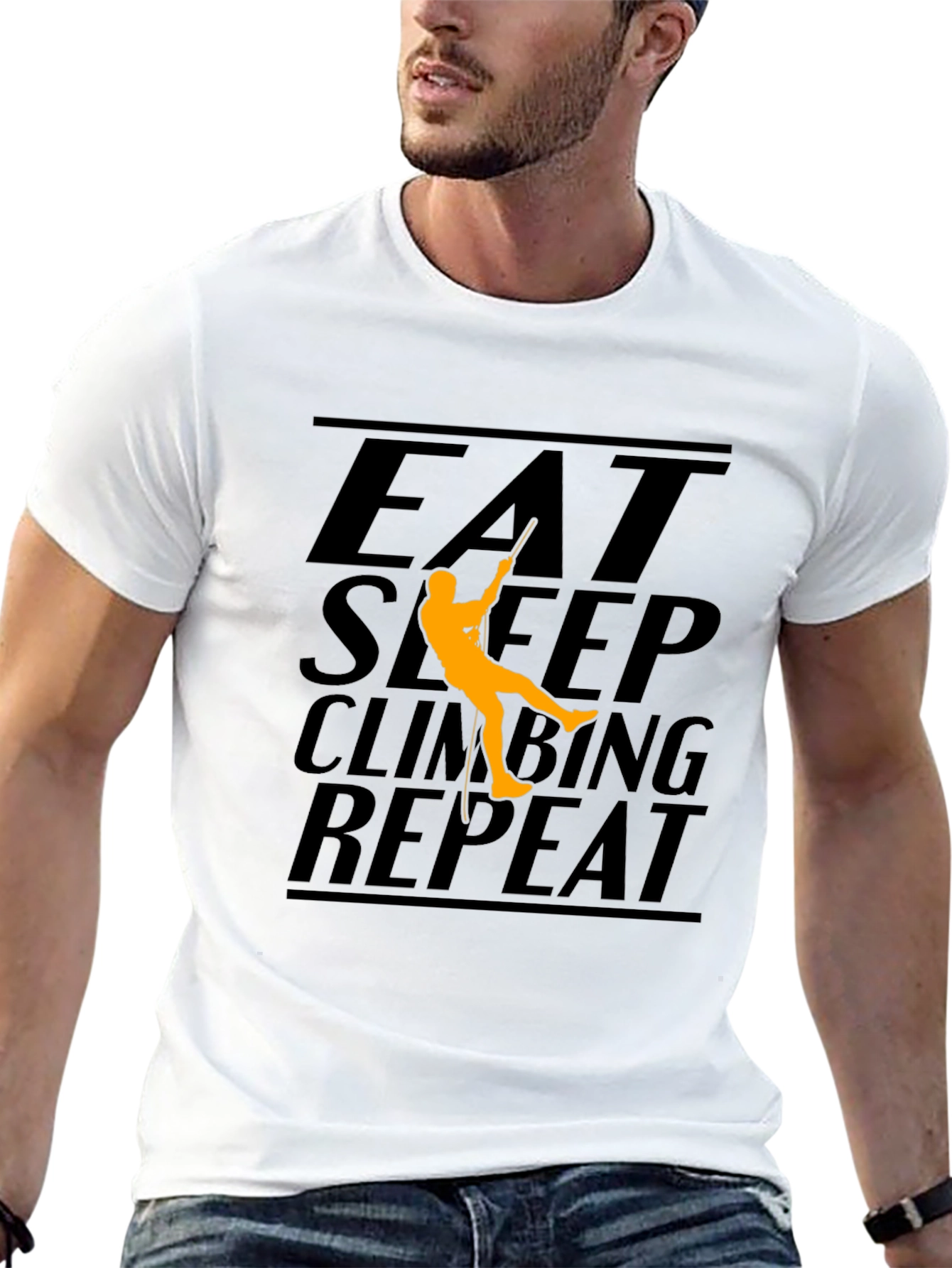 Eat Sleep Climbing Repeat Black T-Shirt
