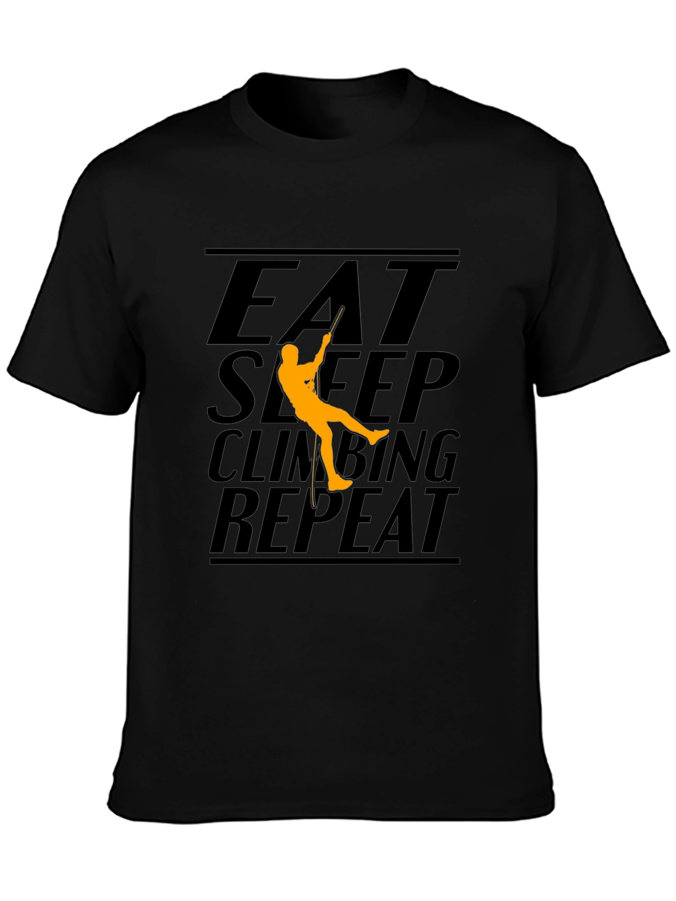 Eat Sleep Climbing Repeat Black T-Shirt