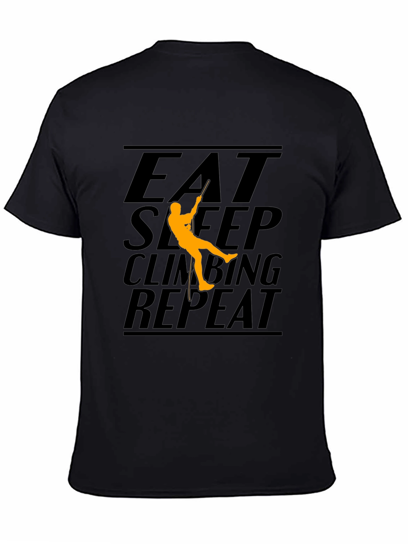 Eat Sleep Climbing Repeat Black T-Shirt