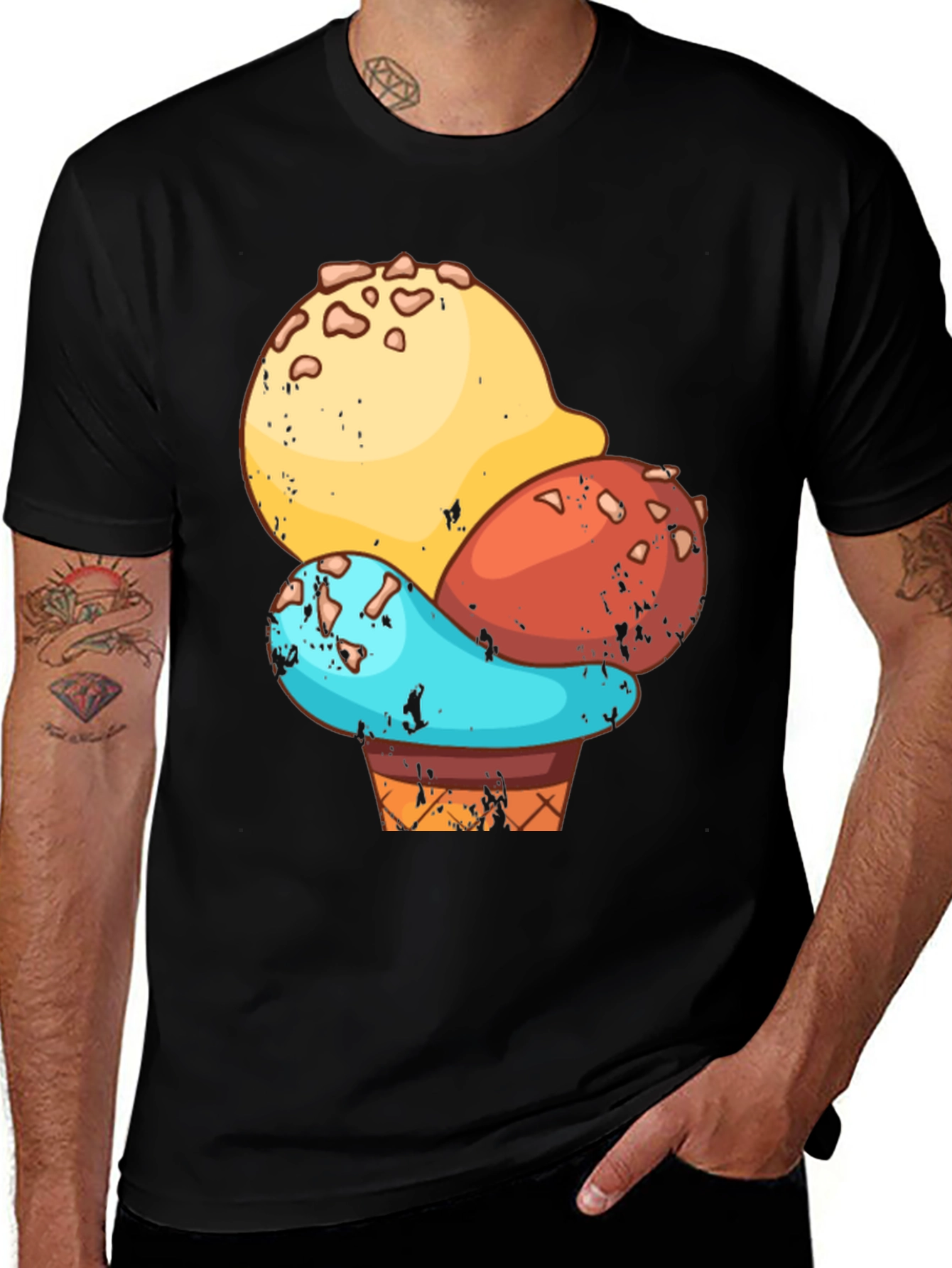 Ice Cream Cone Graphic T-Shirt