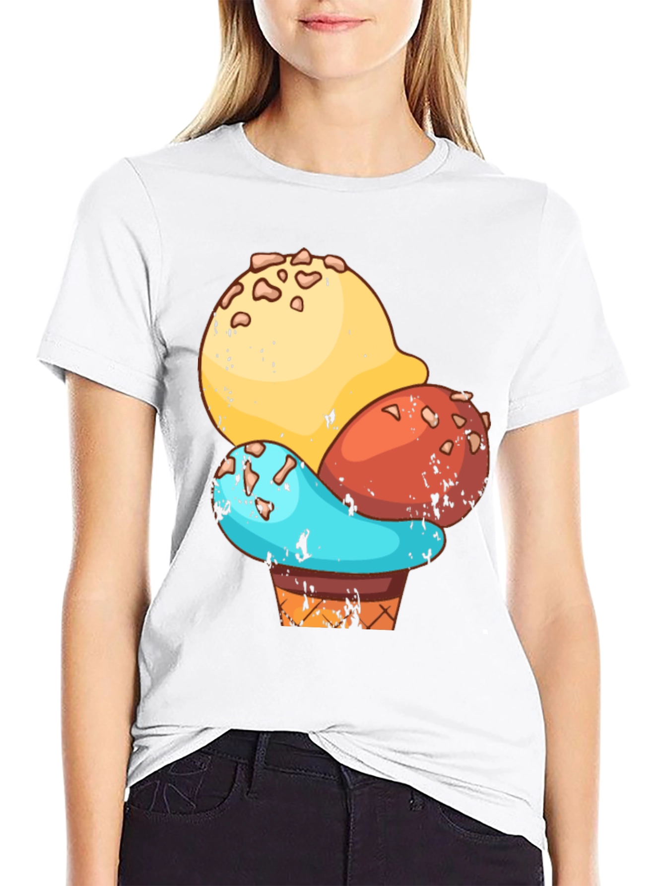 Ice Cream Cone Graphic T-Shirt