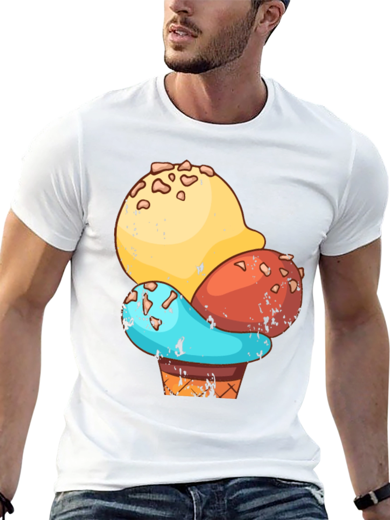 Ice Cream Cone Graphic T-Shirt