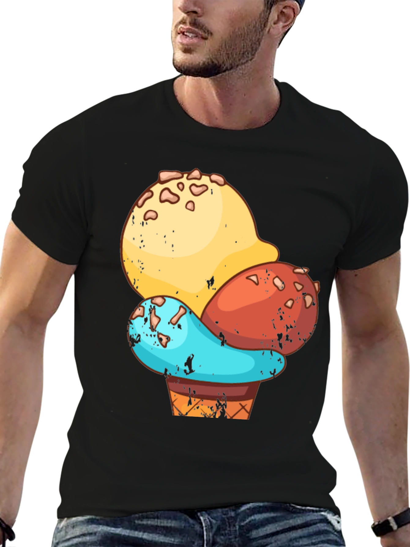 Ice Cream Cone Graphic T-Shirt