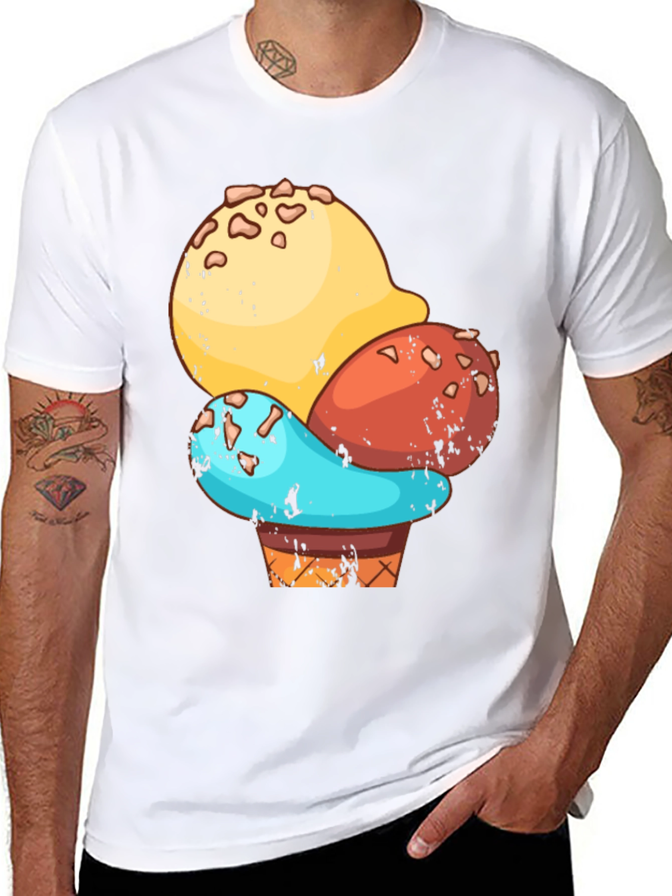 Ice Cream Cone Graphic T-Shirt