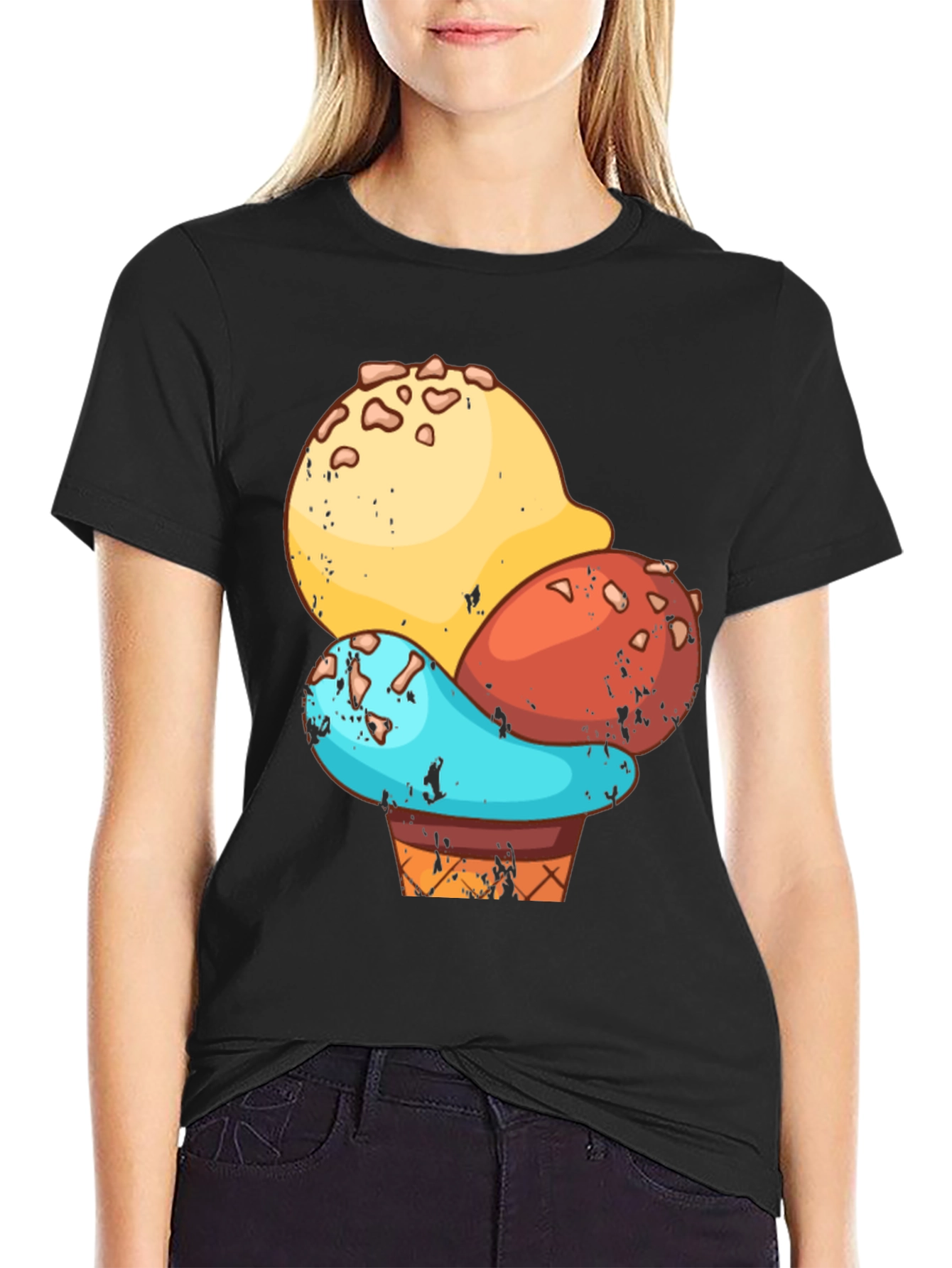 Ice Cream Cone Graphic T-Shirt
