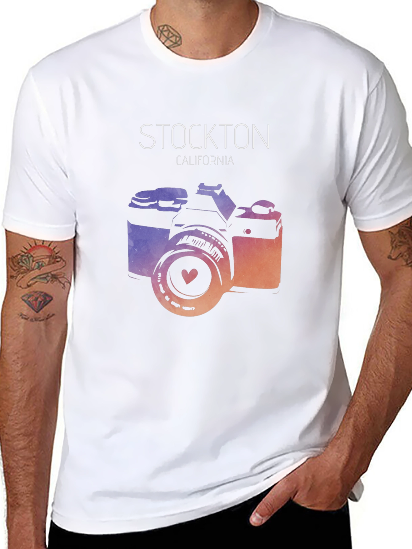 Stockton California Camera Graphic Tee
