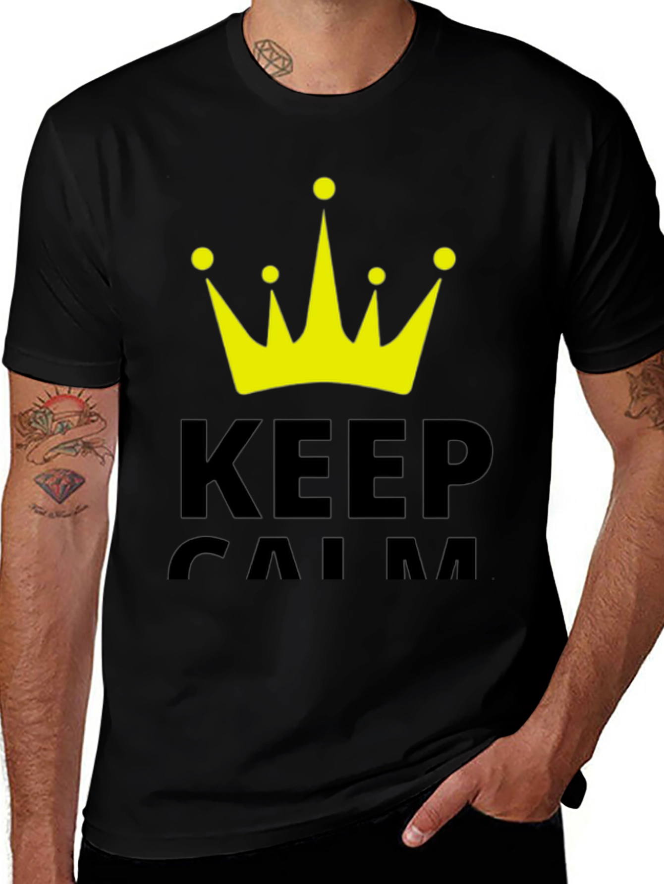 Keep Calm Crown Graphic T-Shirt
