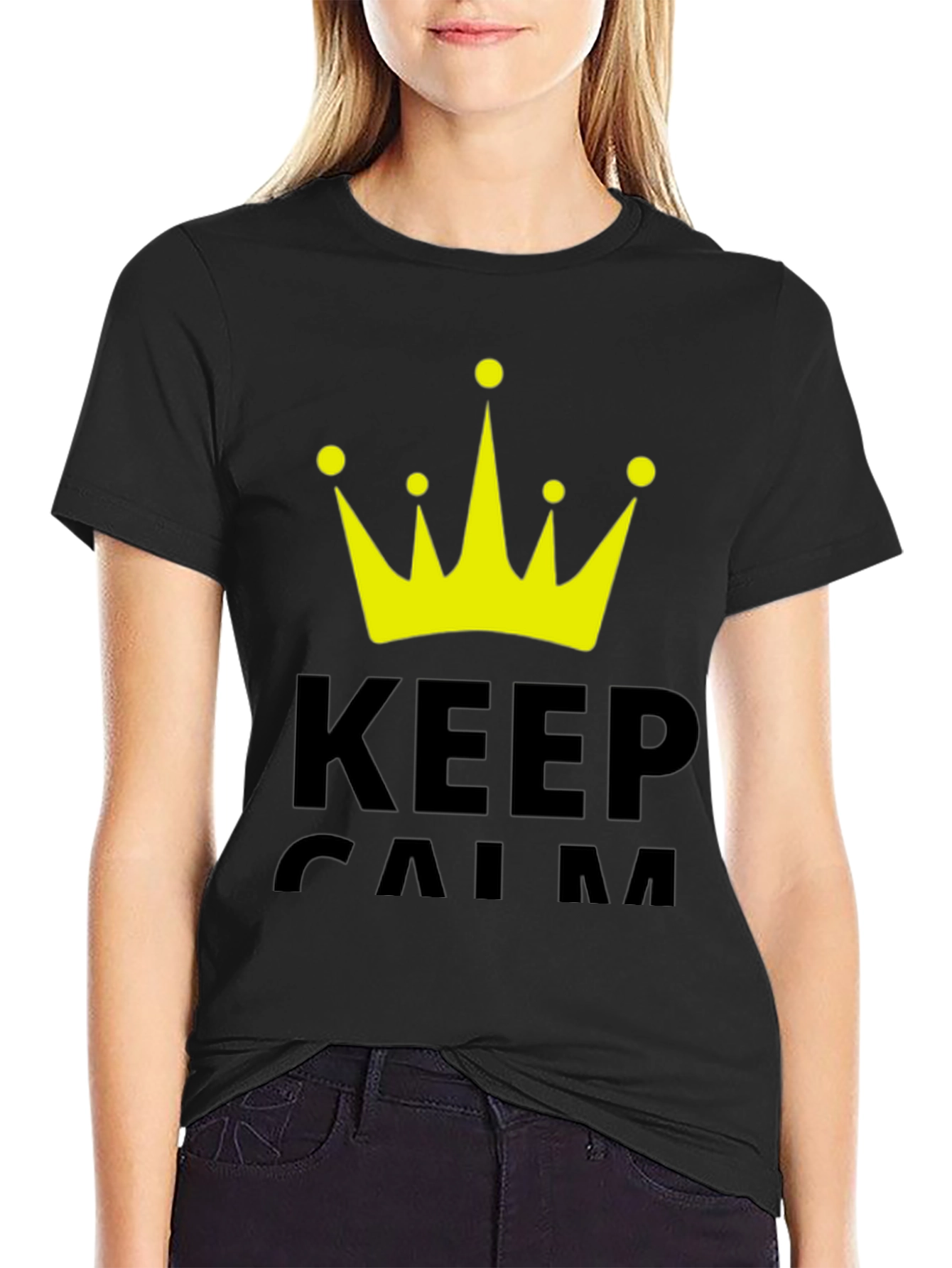 Keep Calm Crown Graphic T-Shirt