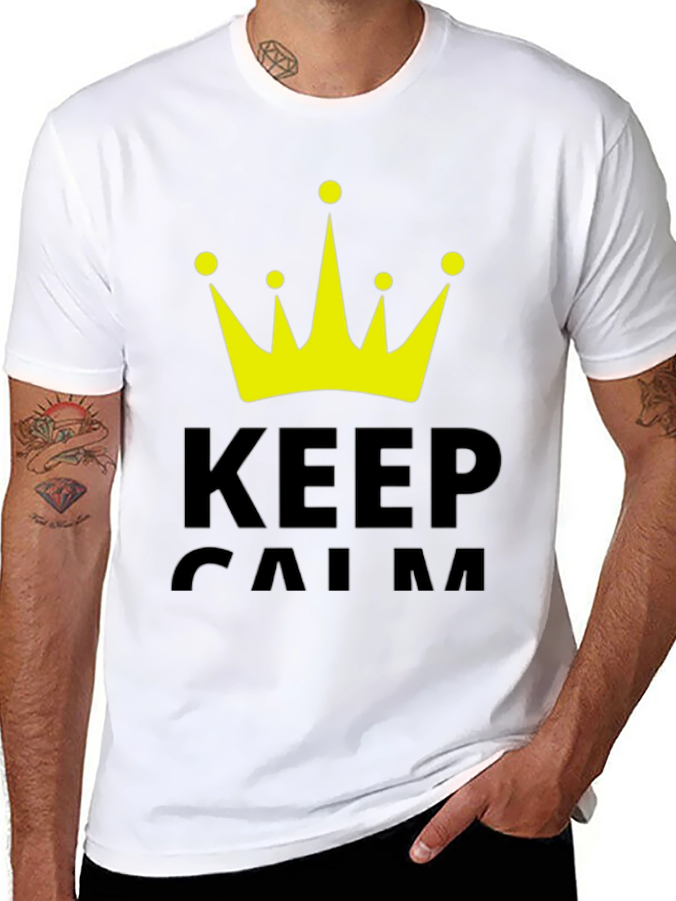 Keep Calm Crown Graphic T-Shirt
