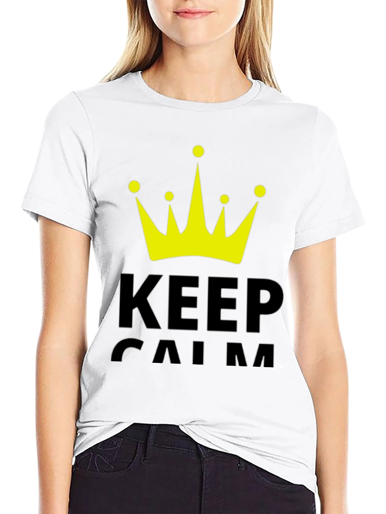 Keep Calm Crown Graphic T-Shirt