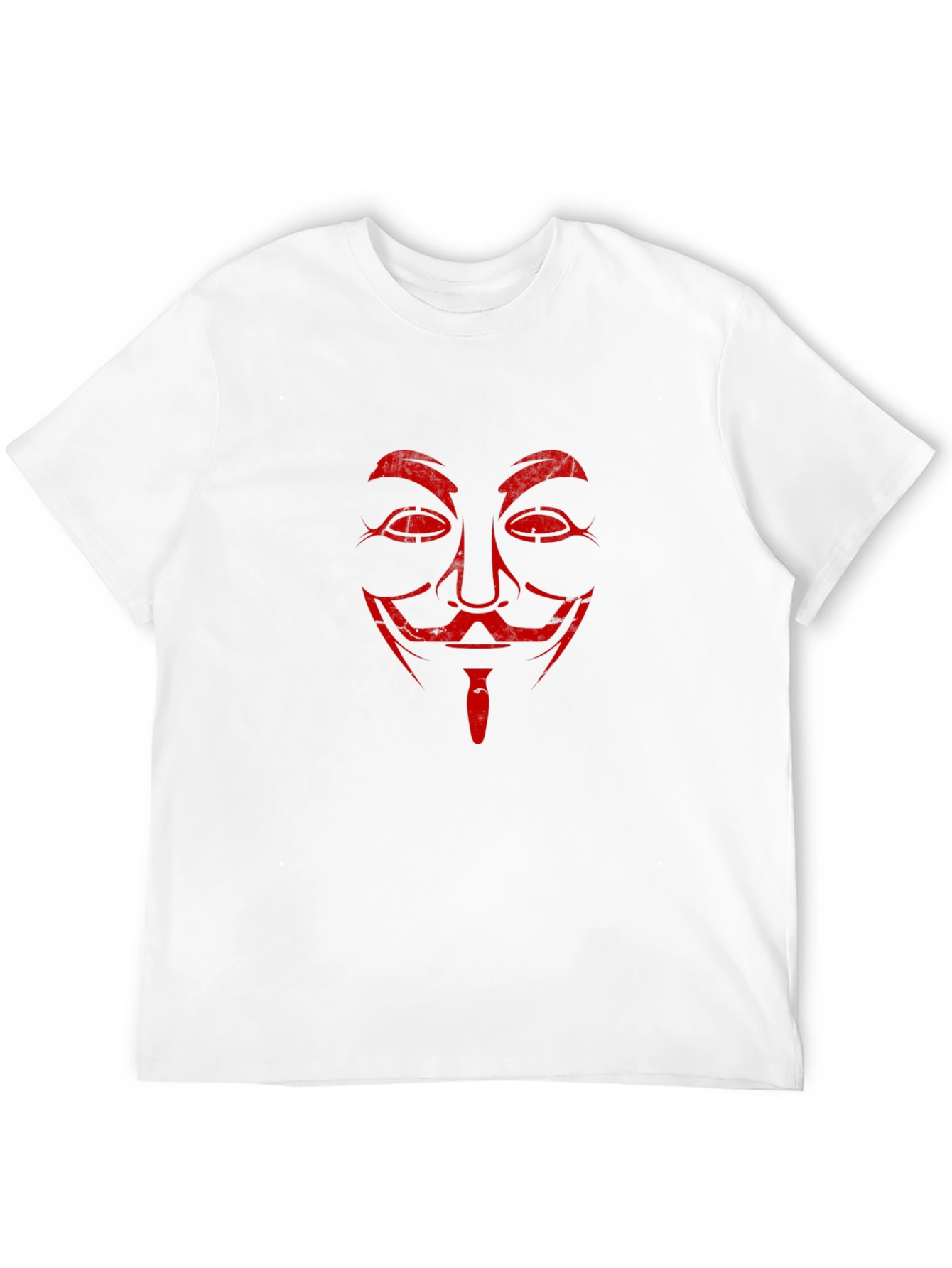 Anonymous Mask Graphic Tee - Black