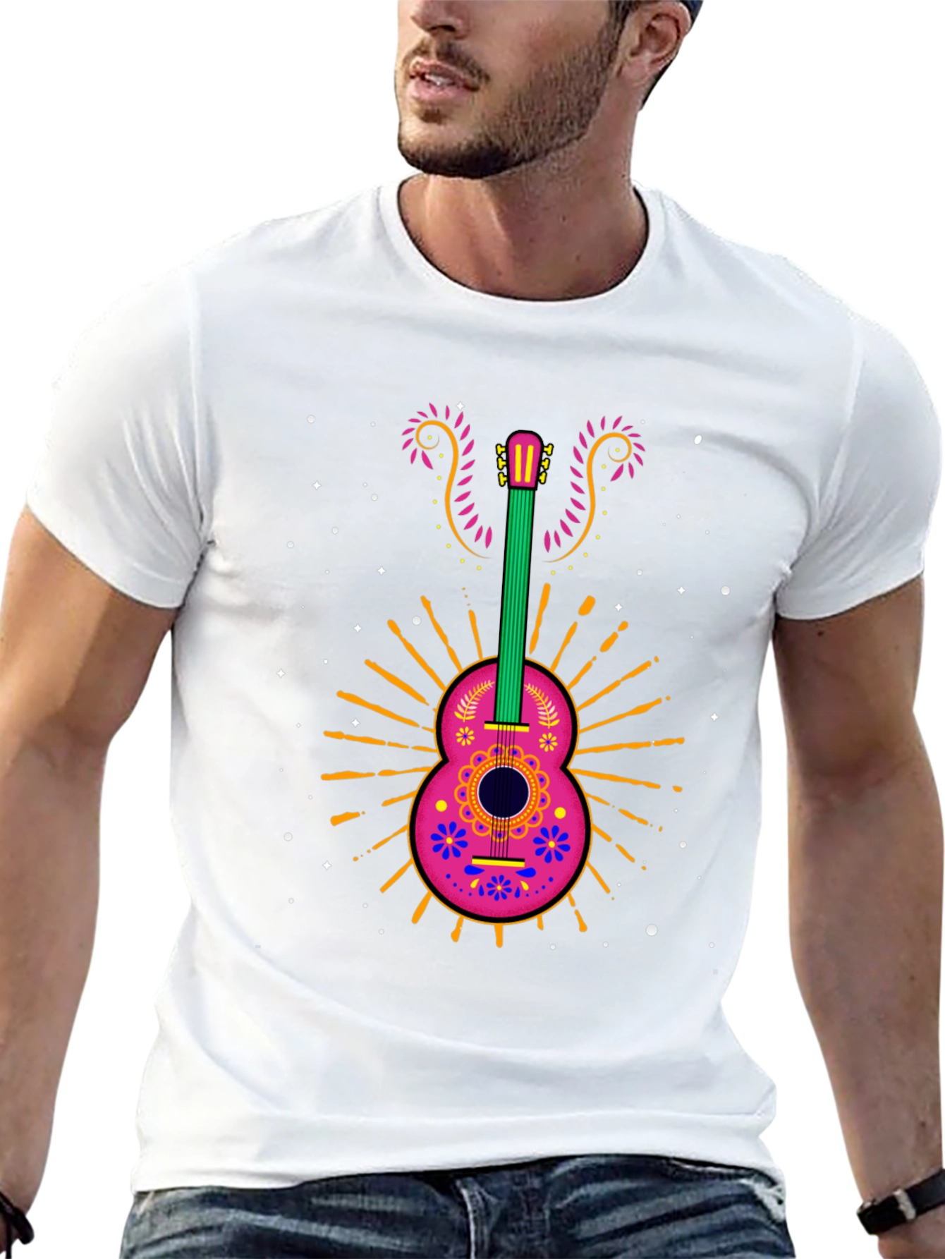 Day of the Dead Guitar Graphic Tee