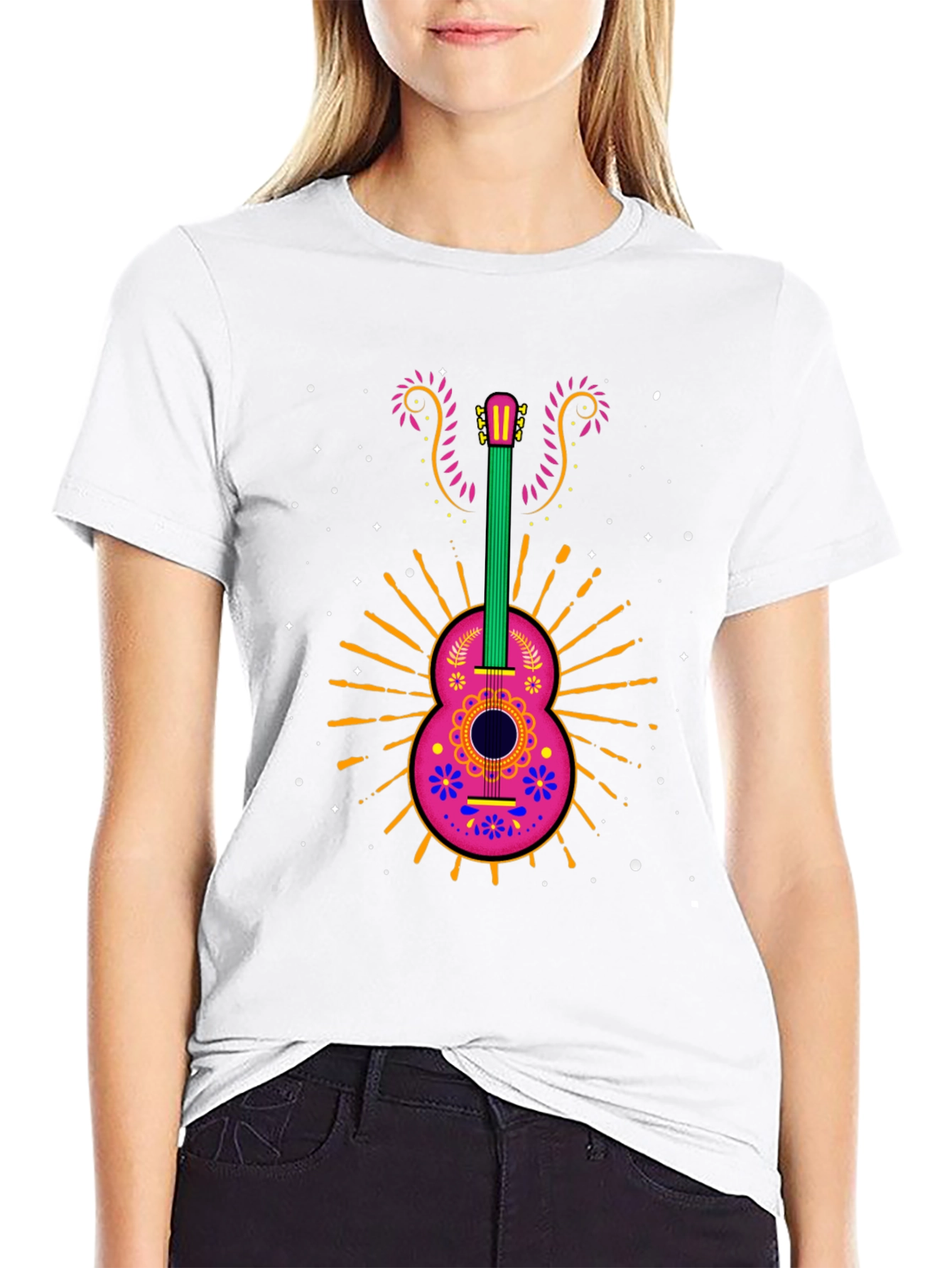Day of the Dead Guitar Graphic Tee