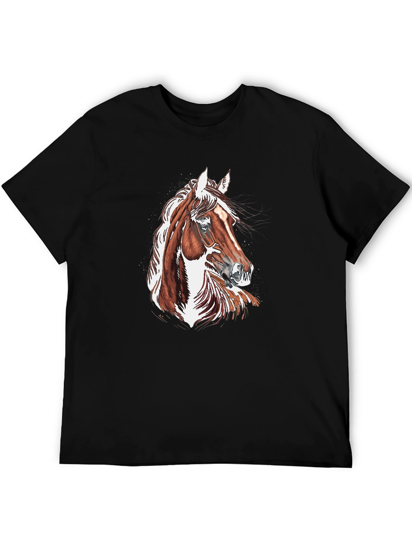 Horse Graphic Black T-Shirt