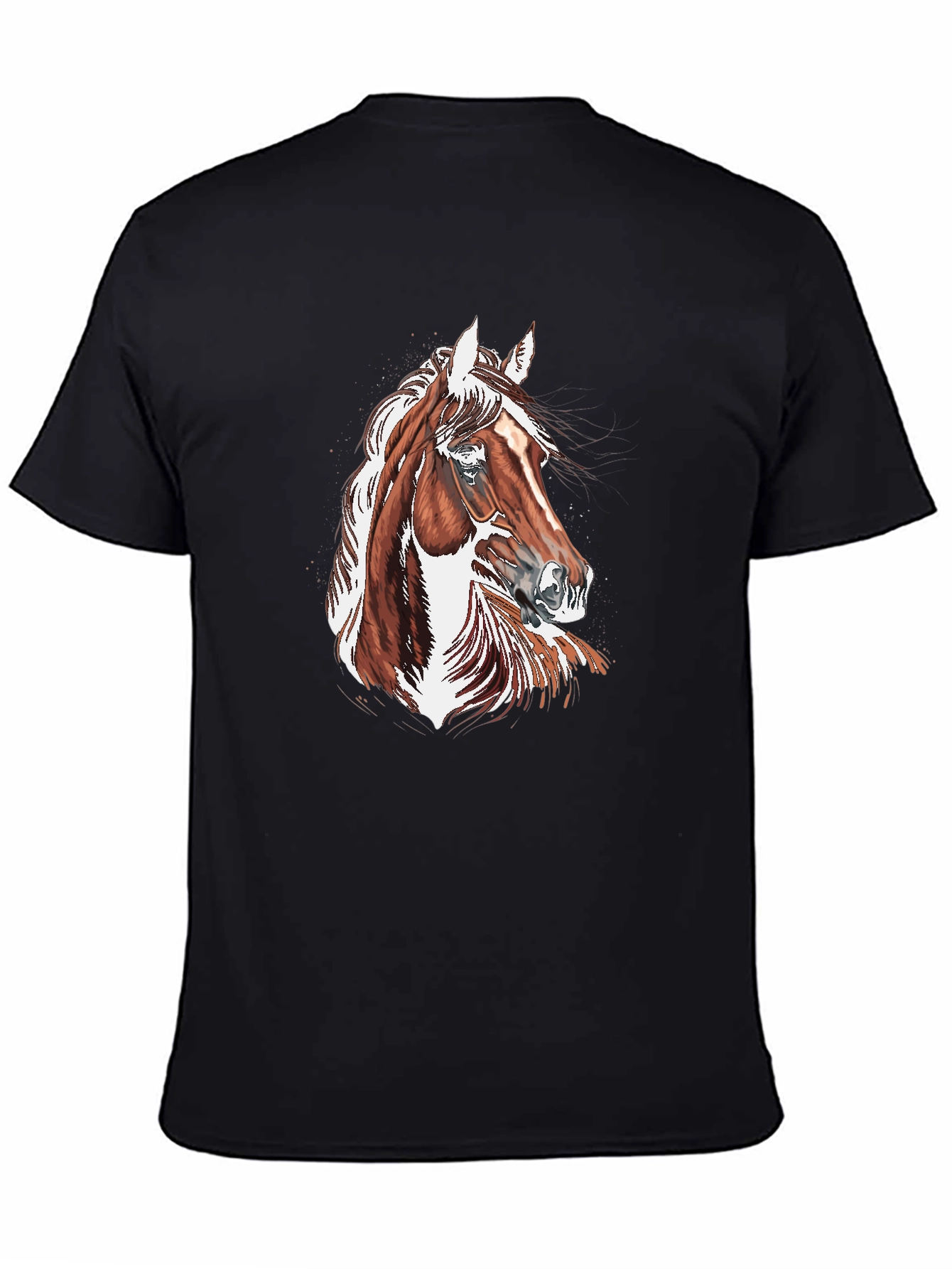Horse Graphic Black T-Shirt