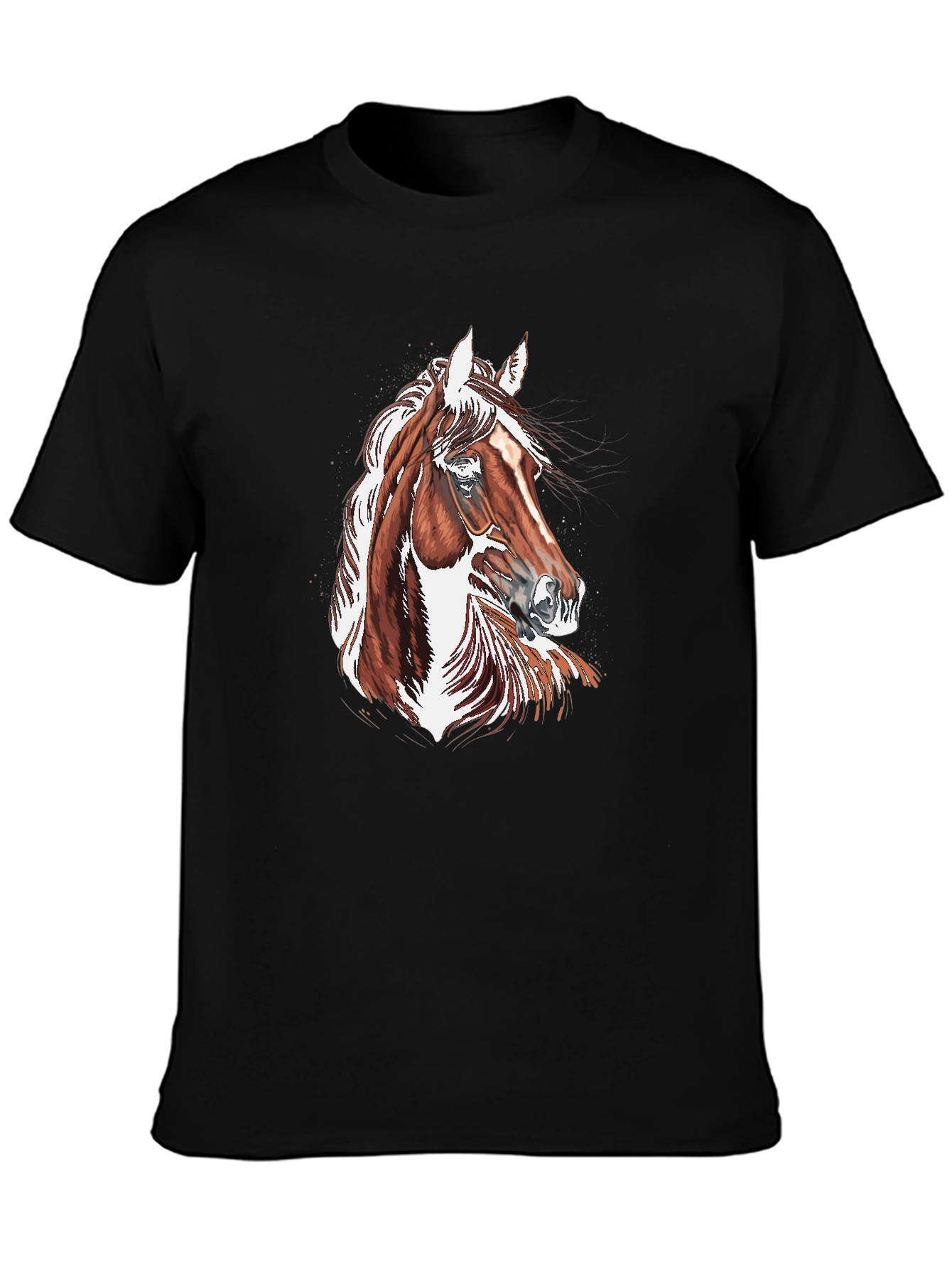 Horse Graphic Black T-Shirt