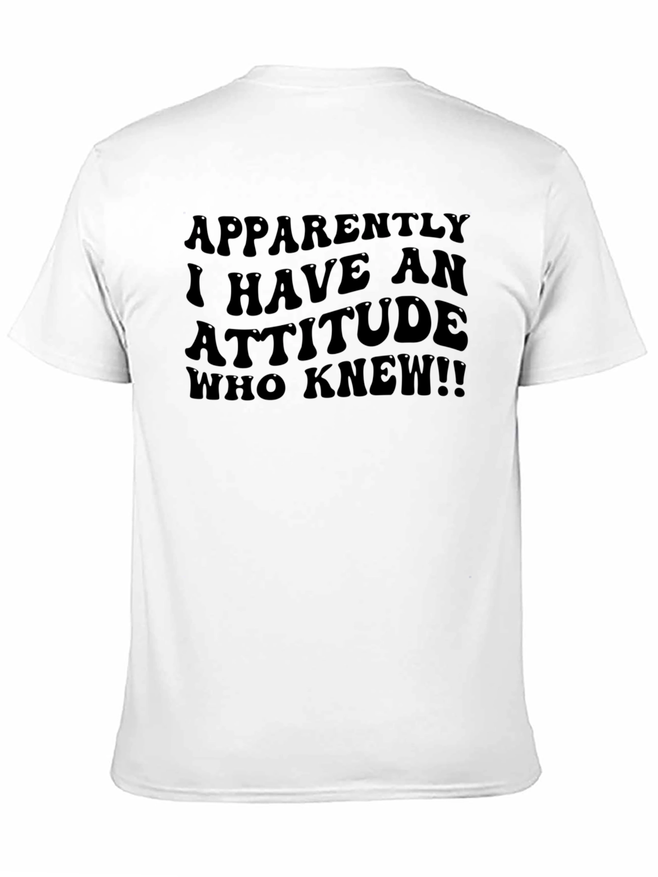 Attitude Tee - Humorous Black Graphic T-Shirt