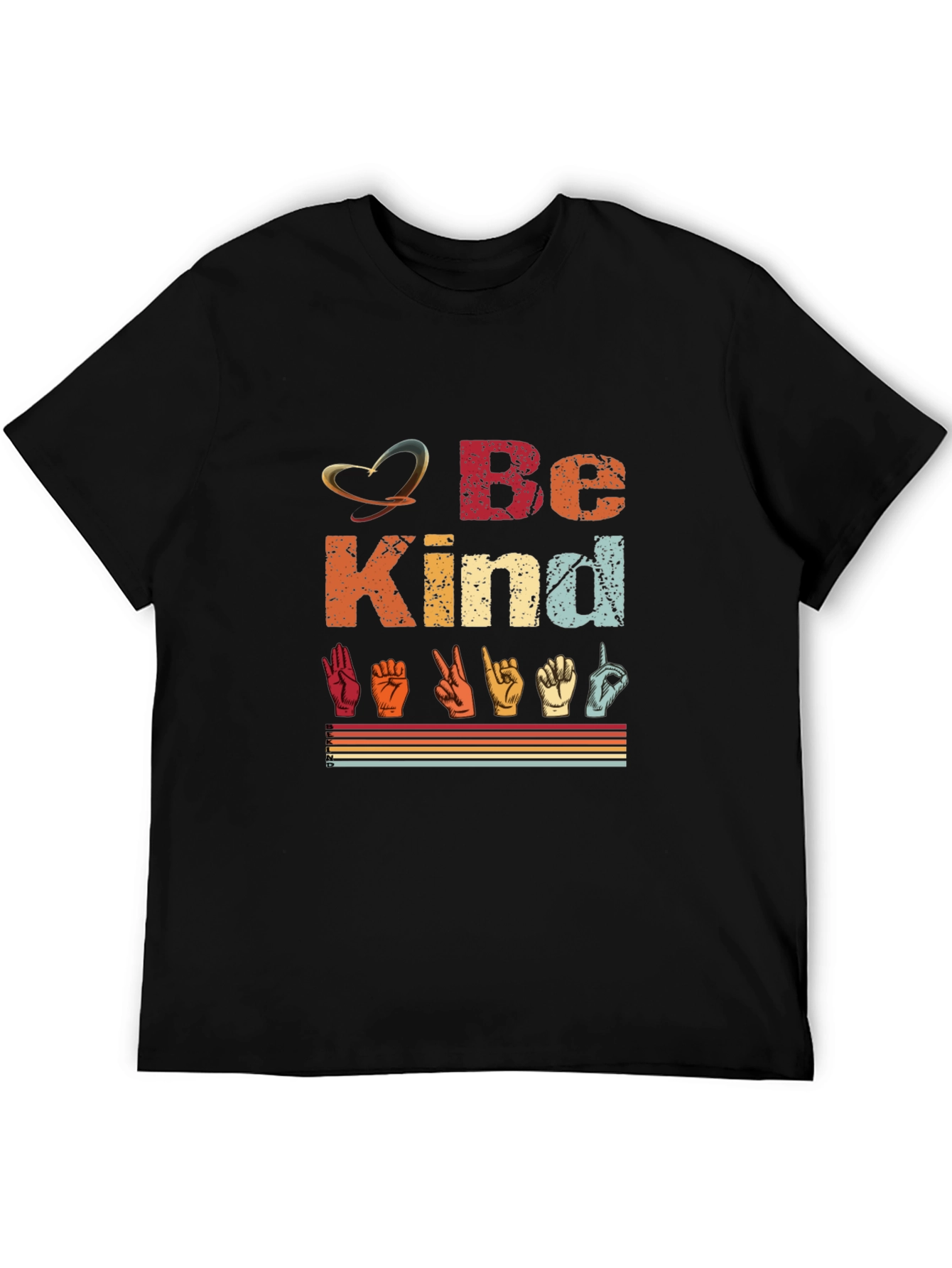 Be Kind ASL T-Shirt - Retro Sign Language