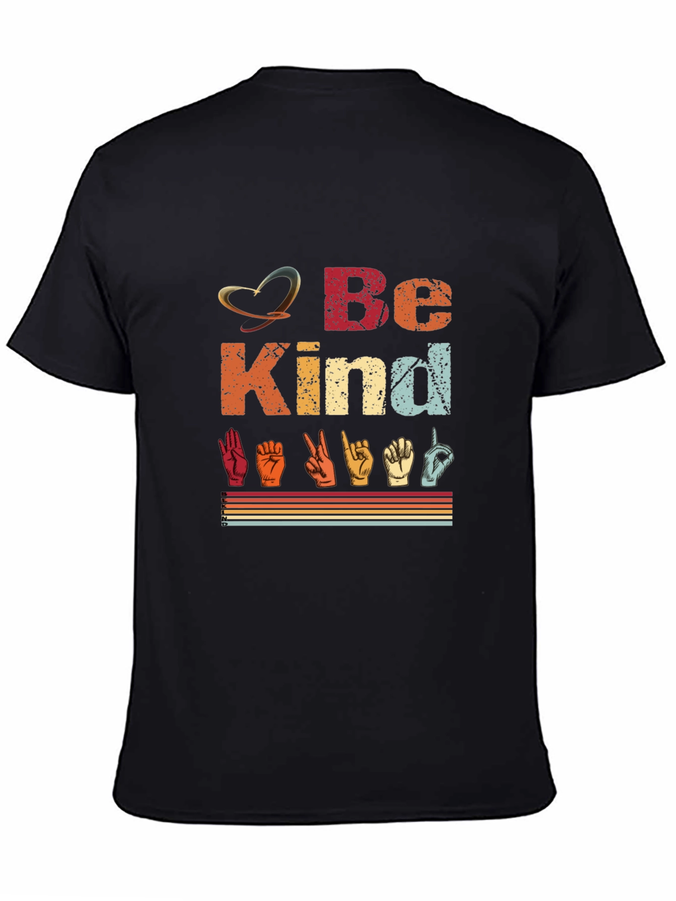 Be Kind ASL T-Shirt - Retro Sign Language