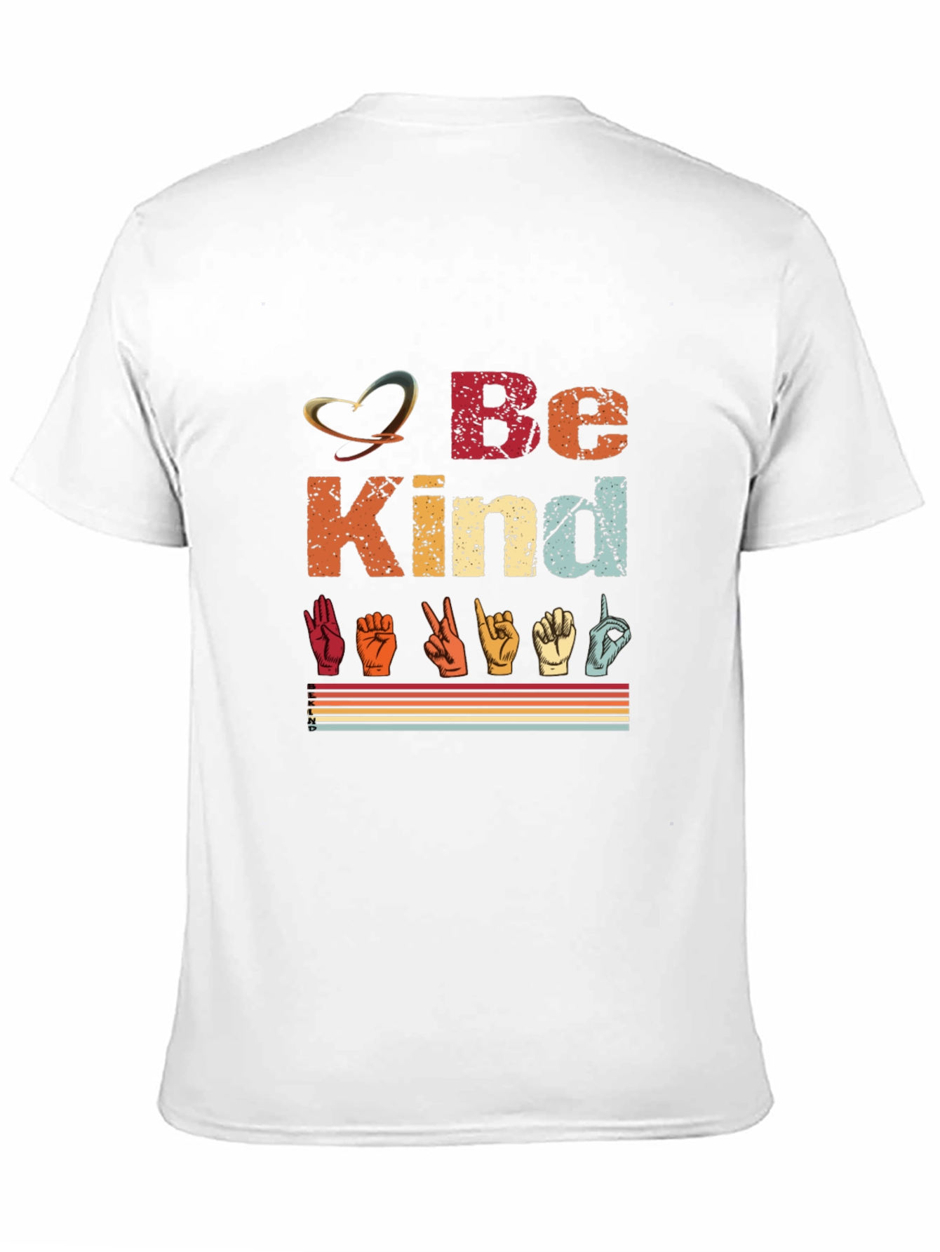 Be Kind ASL T-Shirt - Retro Sign Language