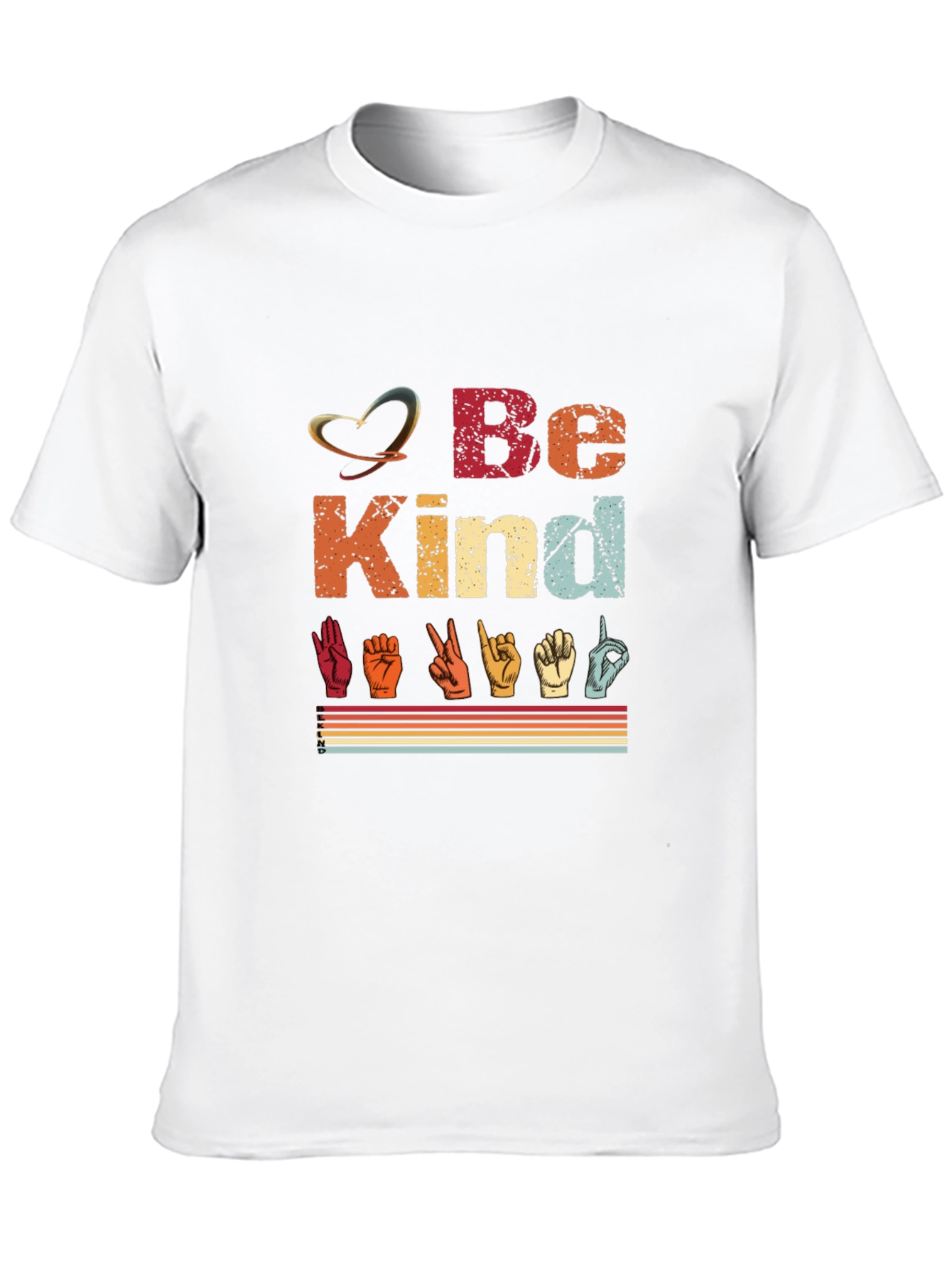 Be Kind ASL T-Shirt - Retro Sign Language