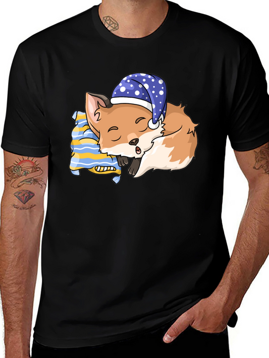 Sleeping Fox T-Shirt: Dreamy Comfort
