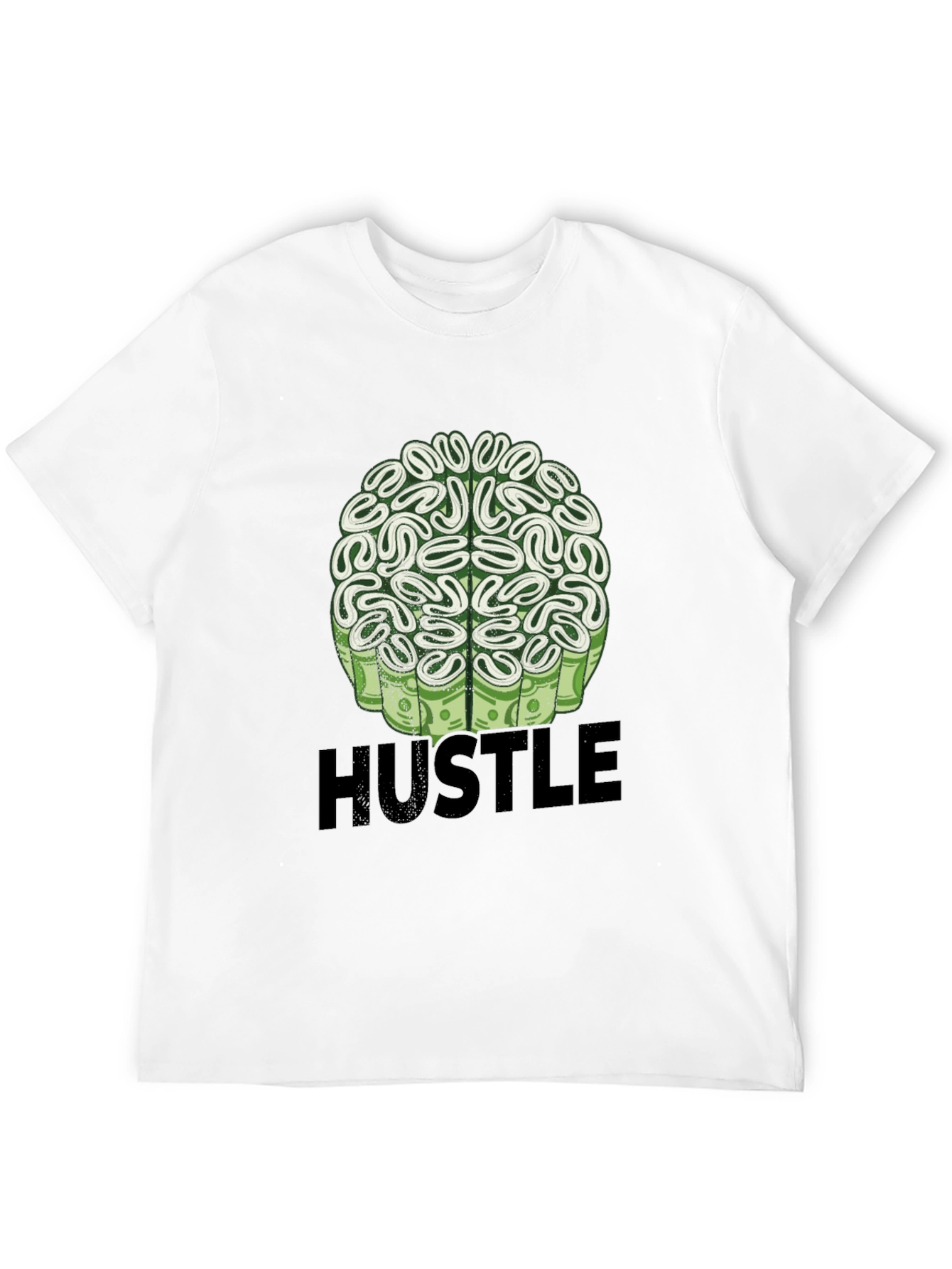 Hustle Brain Black T-Shirt - Money on My Mind