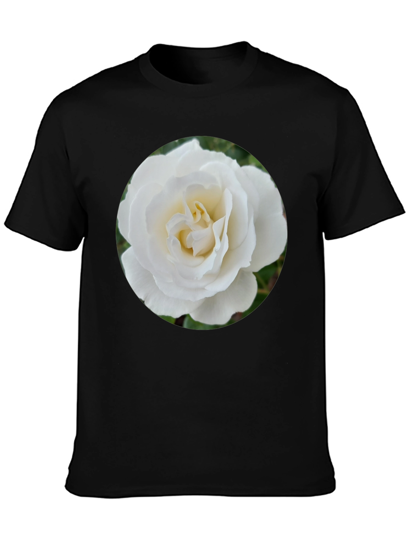 Rose Graphic Tee - Elegant Floral Design
