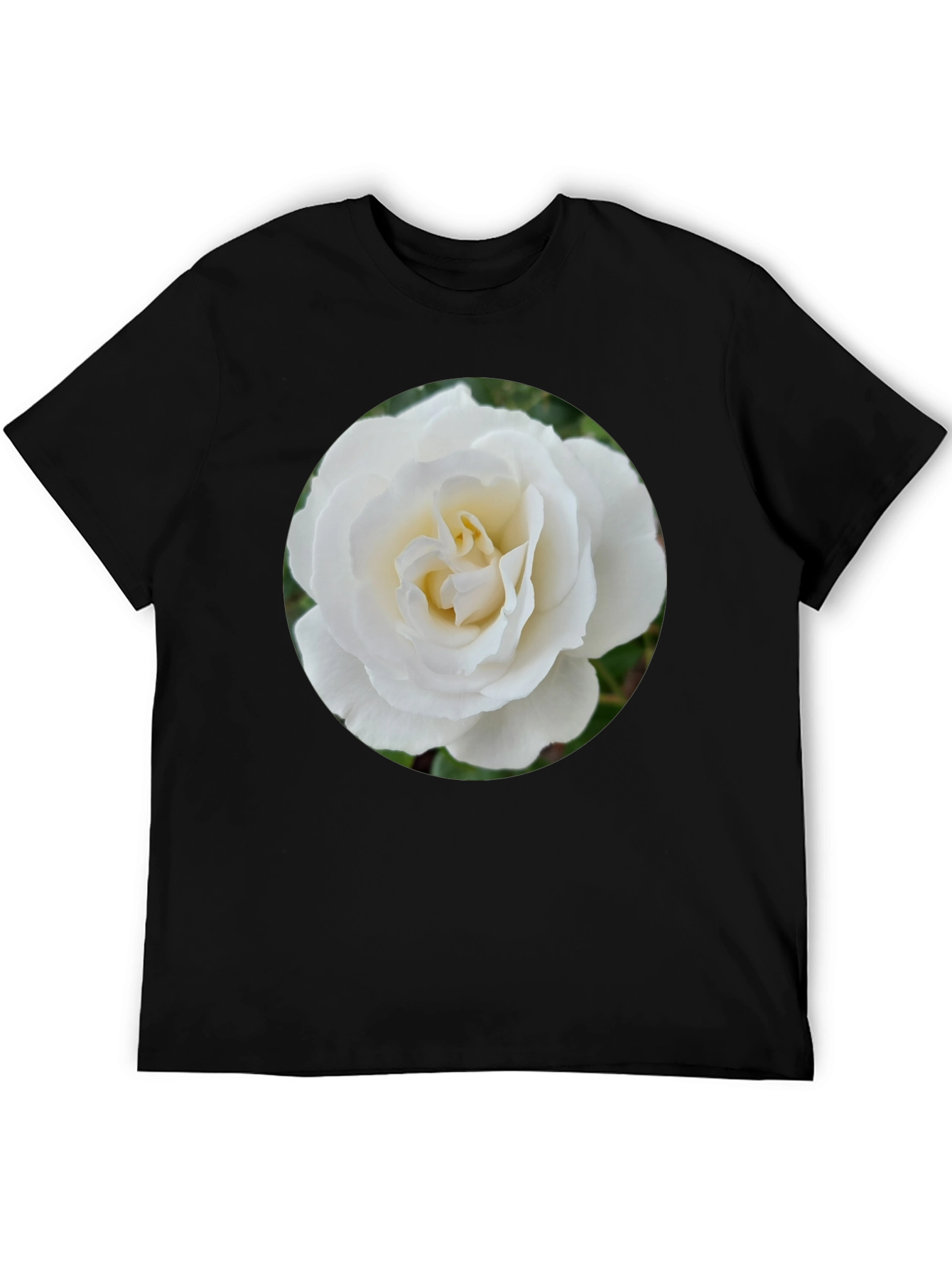 Rose Graphic Tee - Elegant Floral Design