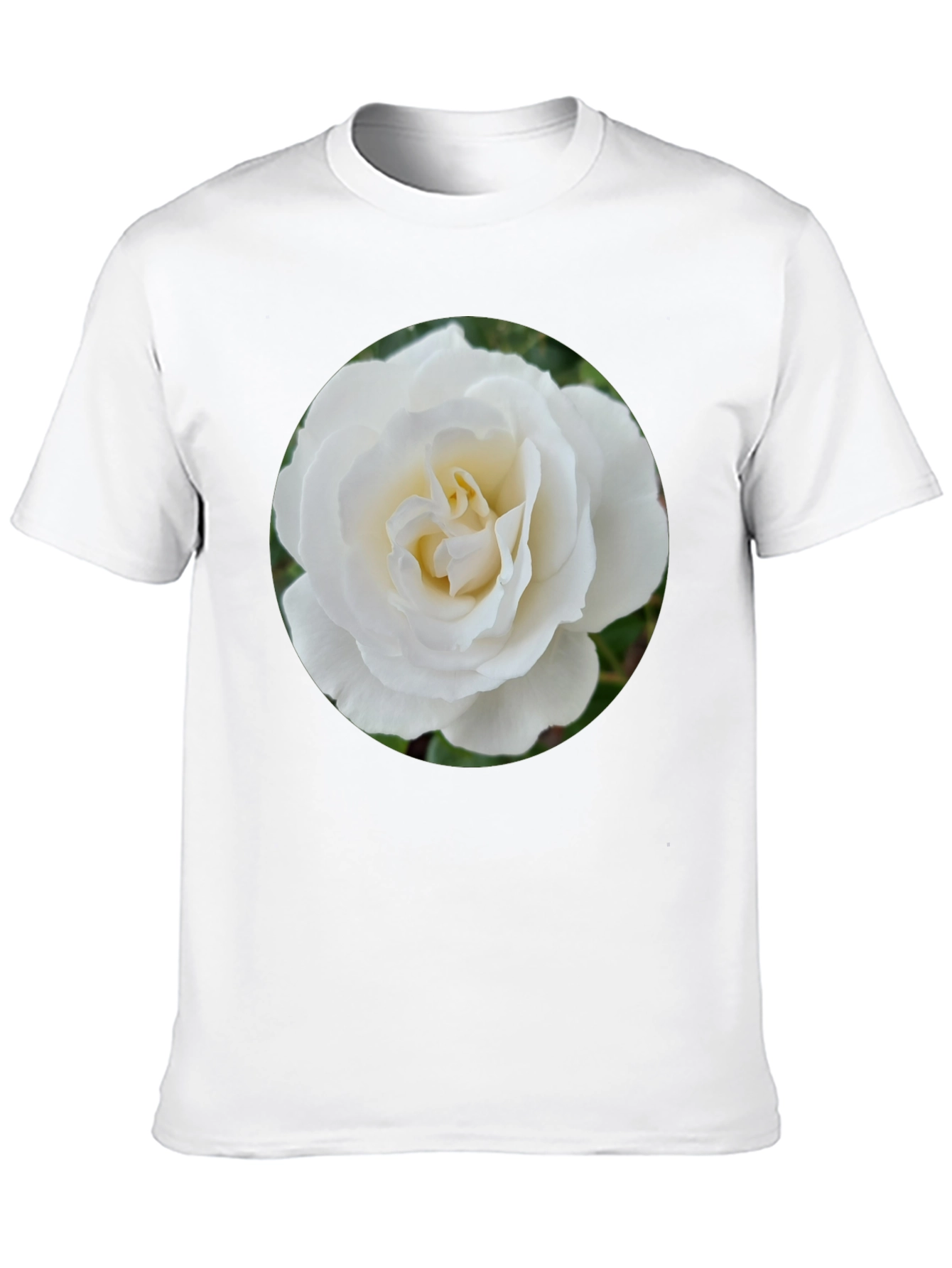 Rose Graphic Tee - Elegant Floral Design