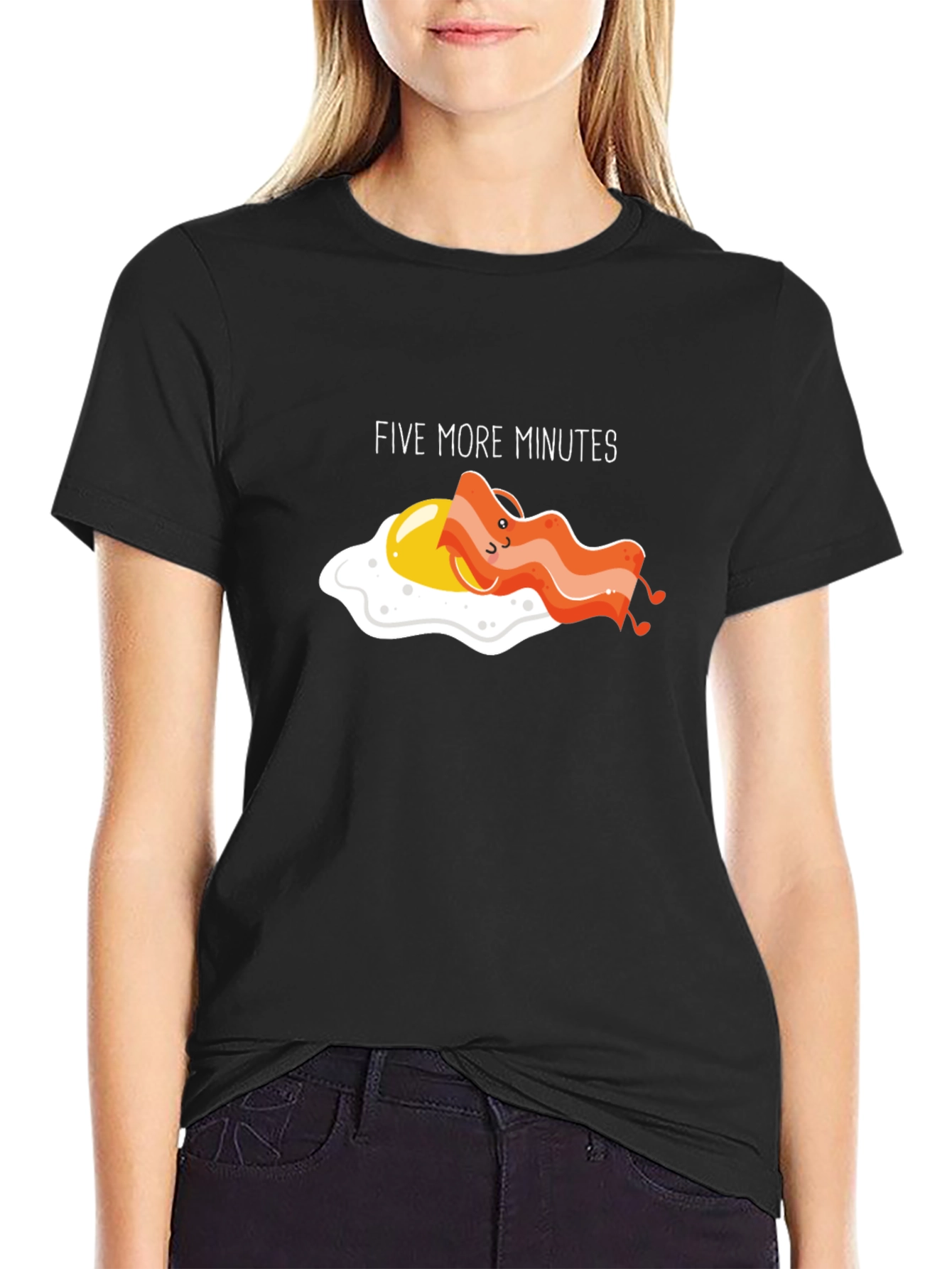 Funny Five More Minutes Breakfast T-Shirt