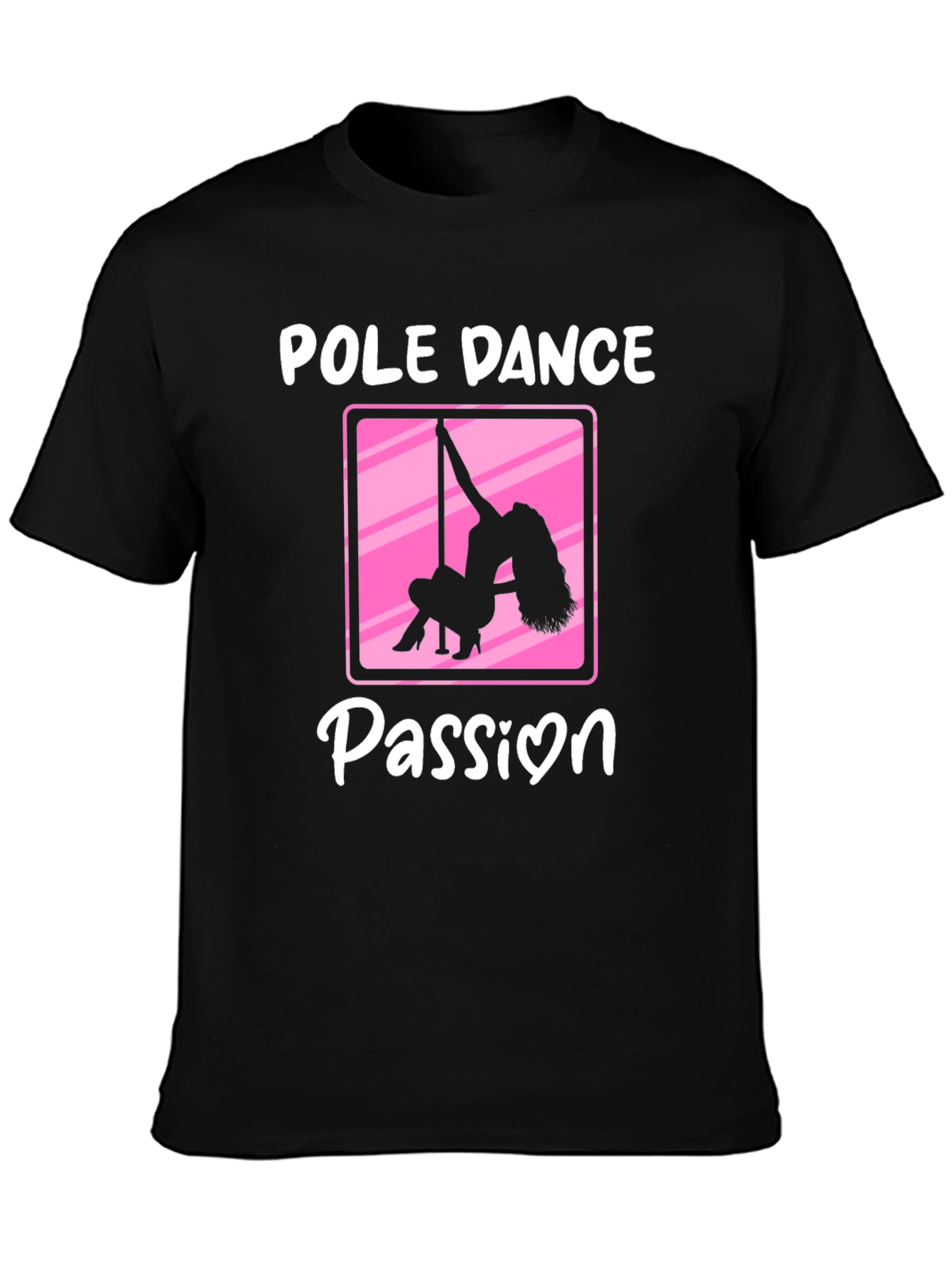 Pole Dance Passion Black T-Shirt
