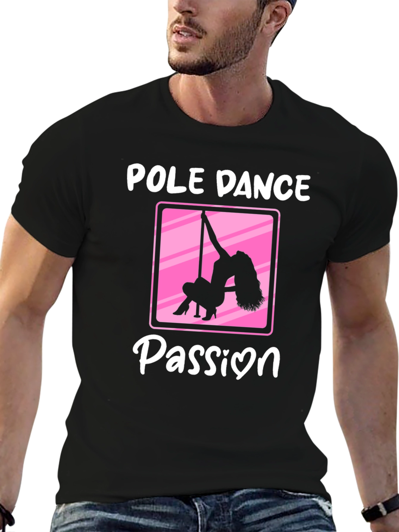 Pole Dance Passion Black T-Shirt