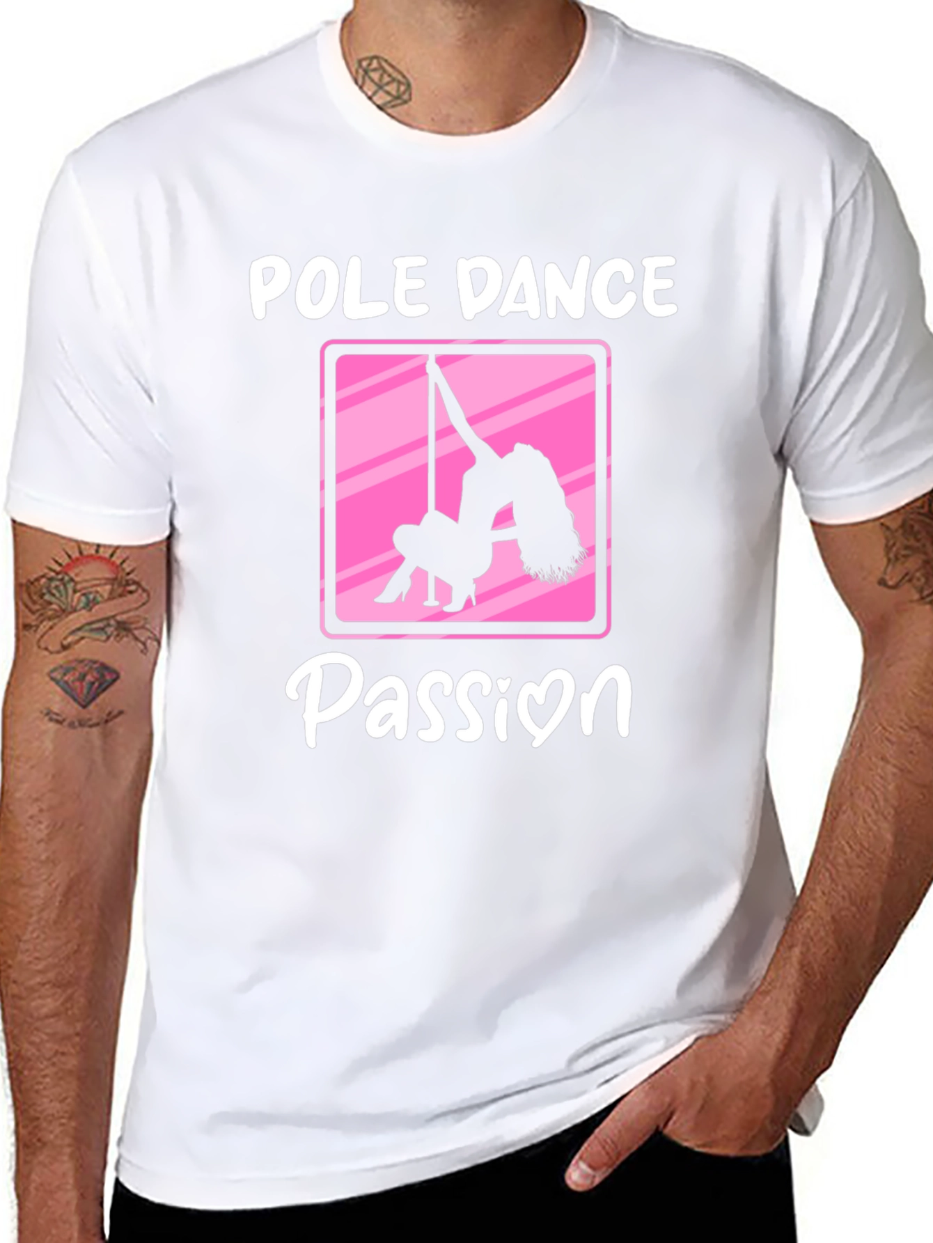 Pole Dance Passion Black T-Shirt