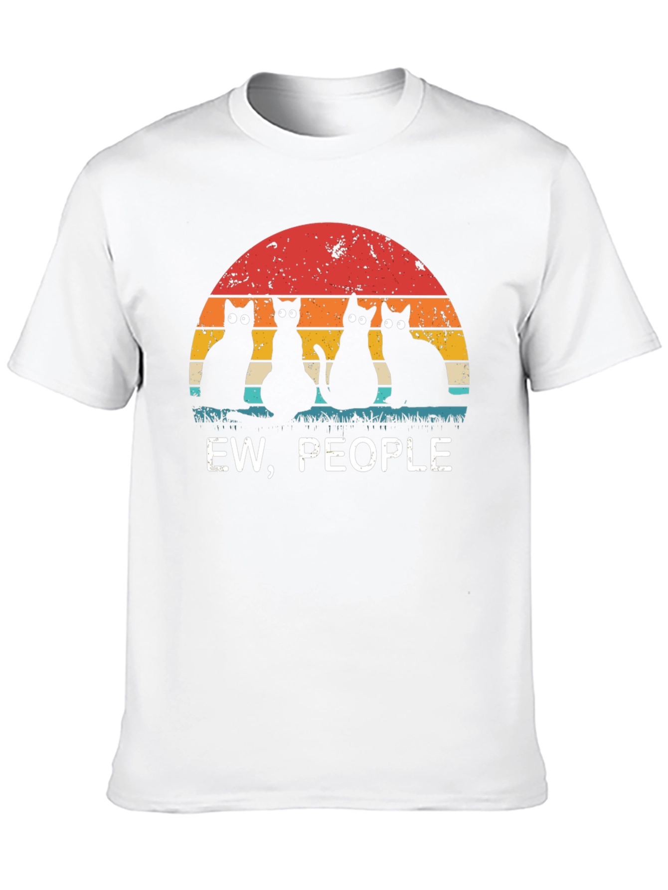 Ew People Black Cat Graphic Tee
