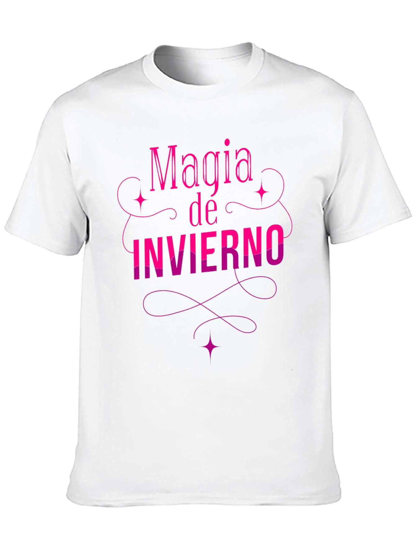 Magia de Invierno Graphic Tee - Stylish Black T-Shirt