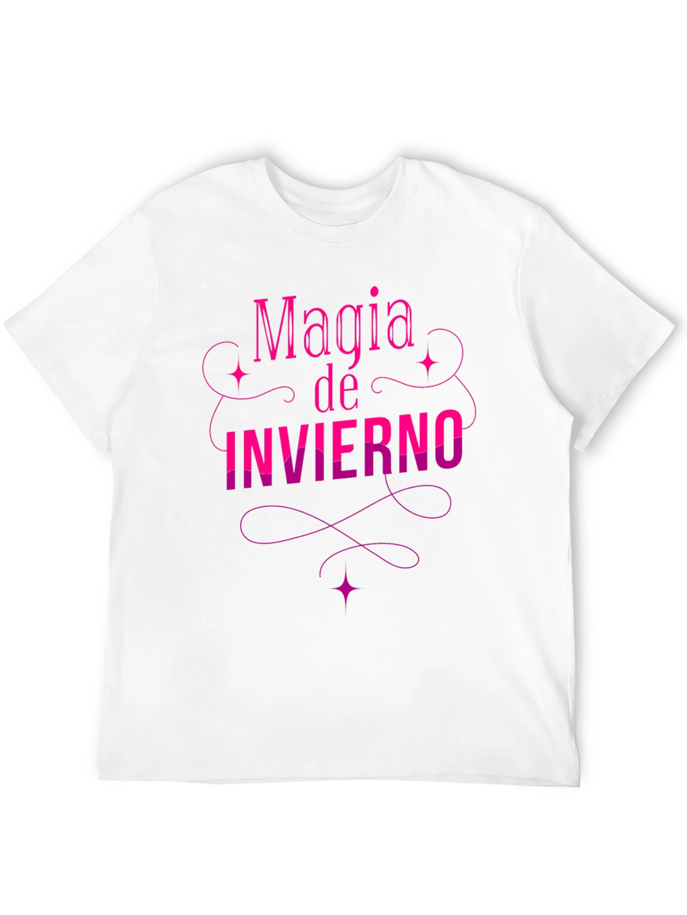 Magia de Invierno Graphic Tee - Stylish Black T-Shirt