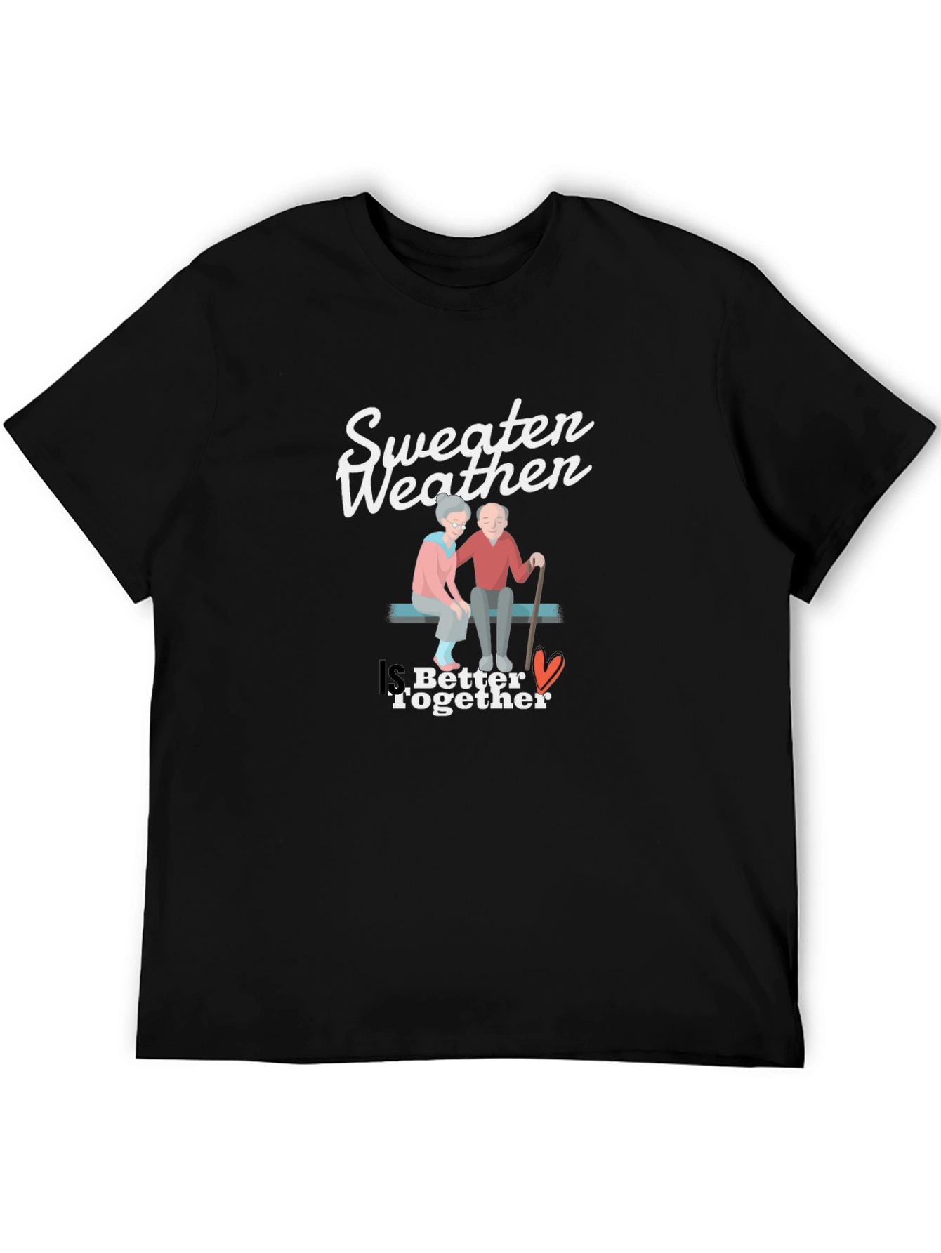 Sweeten Weather Couple T-Shirt - Better Together Design