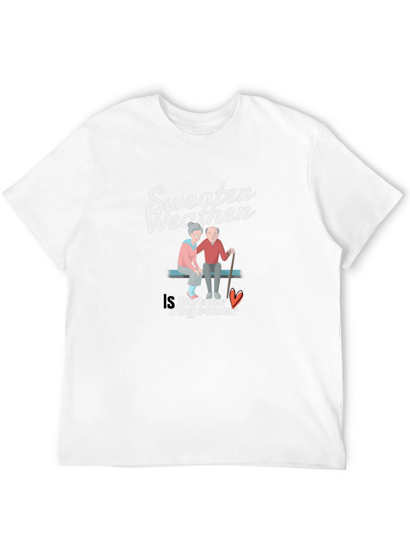 Sweeten Weather Couple T-Shirt - Better Together Design
