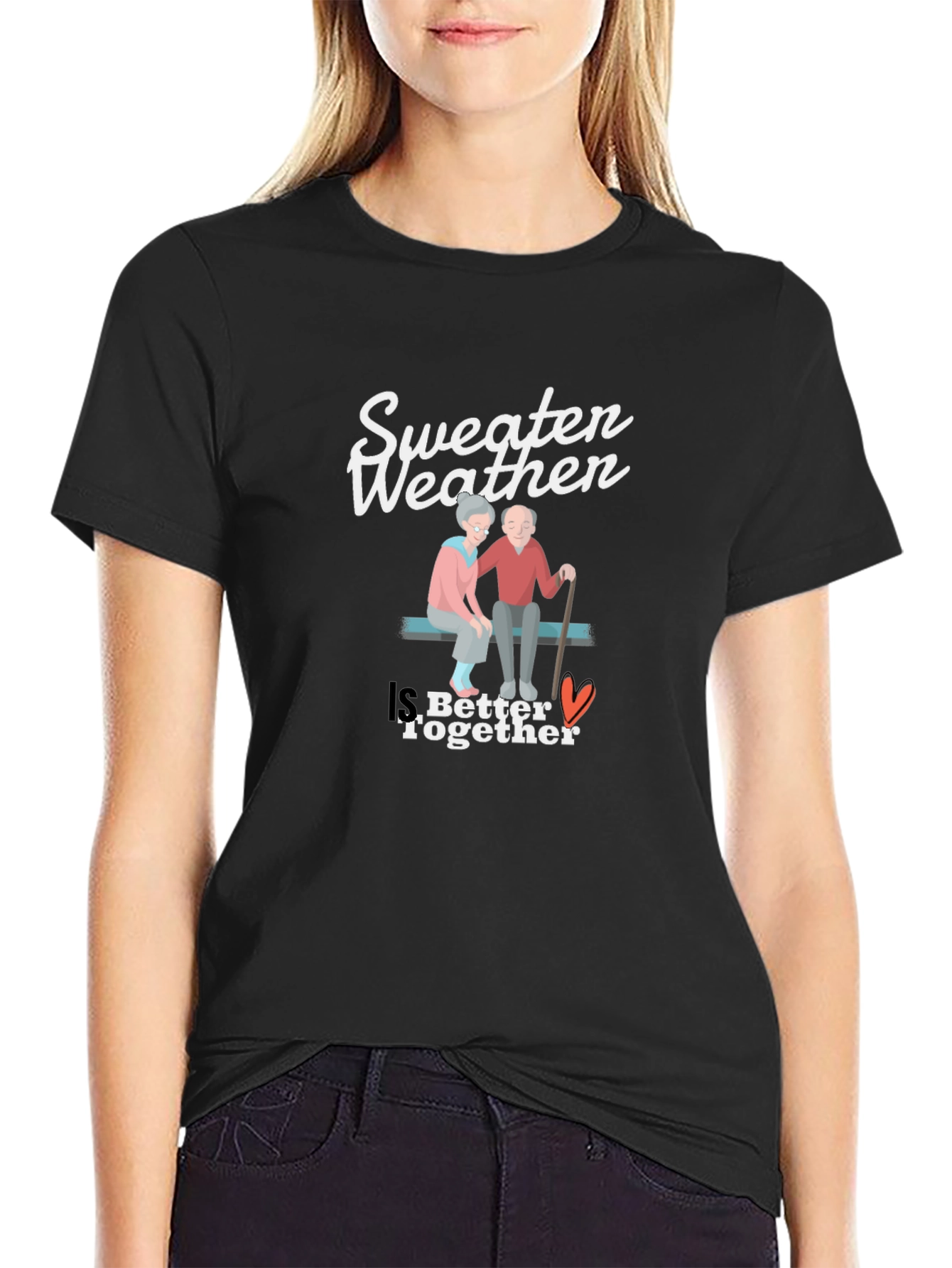 Sweeten Weather Couple T-Shirt - Better Together Design