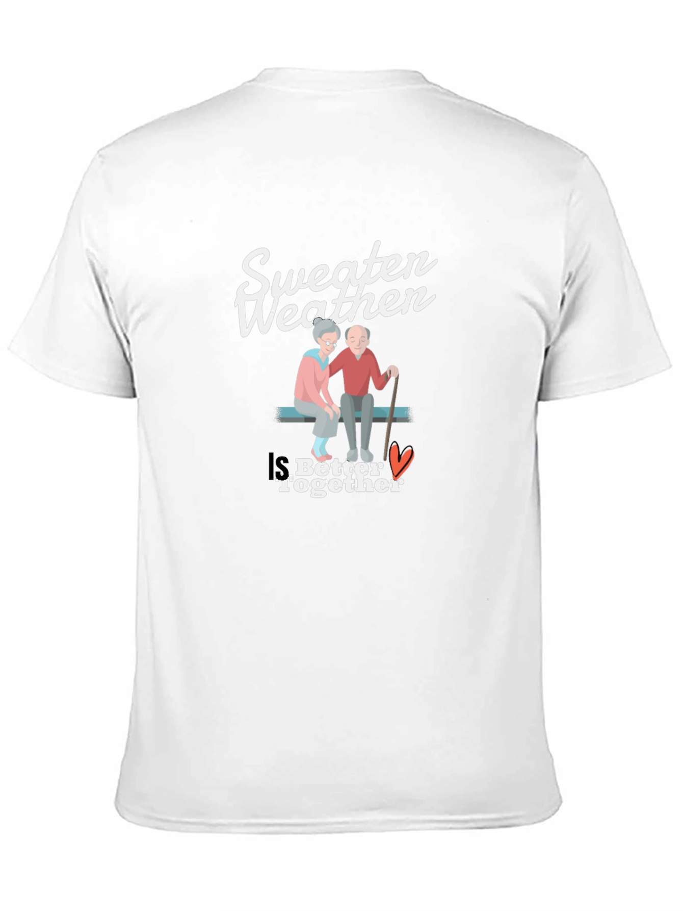 Sweeten Weather Couple T-Shirt - Better Together Design