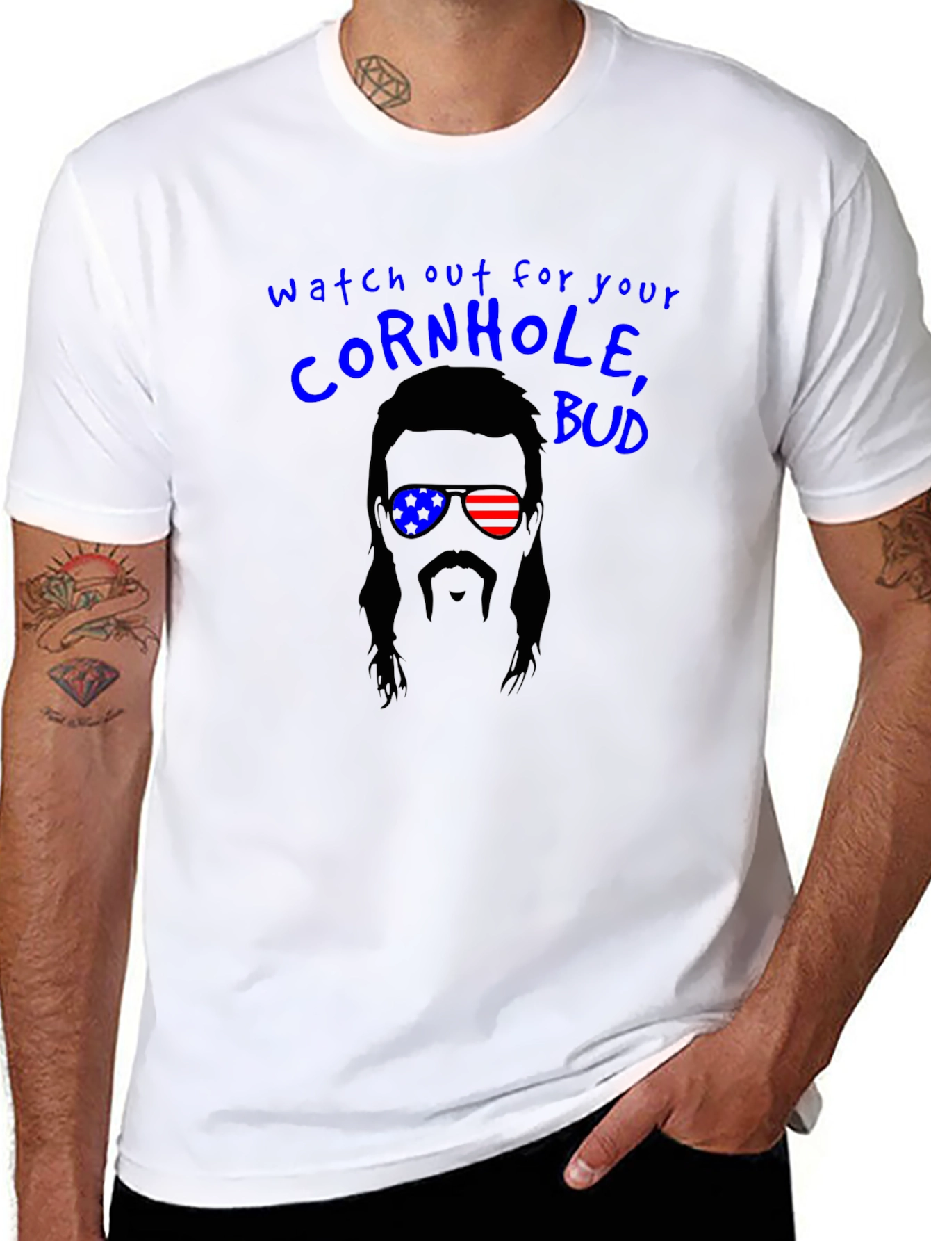 Watch Out Cornhole Bud T-Shirt