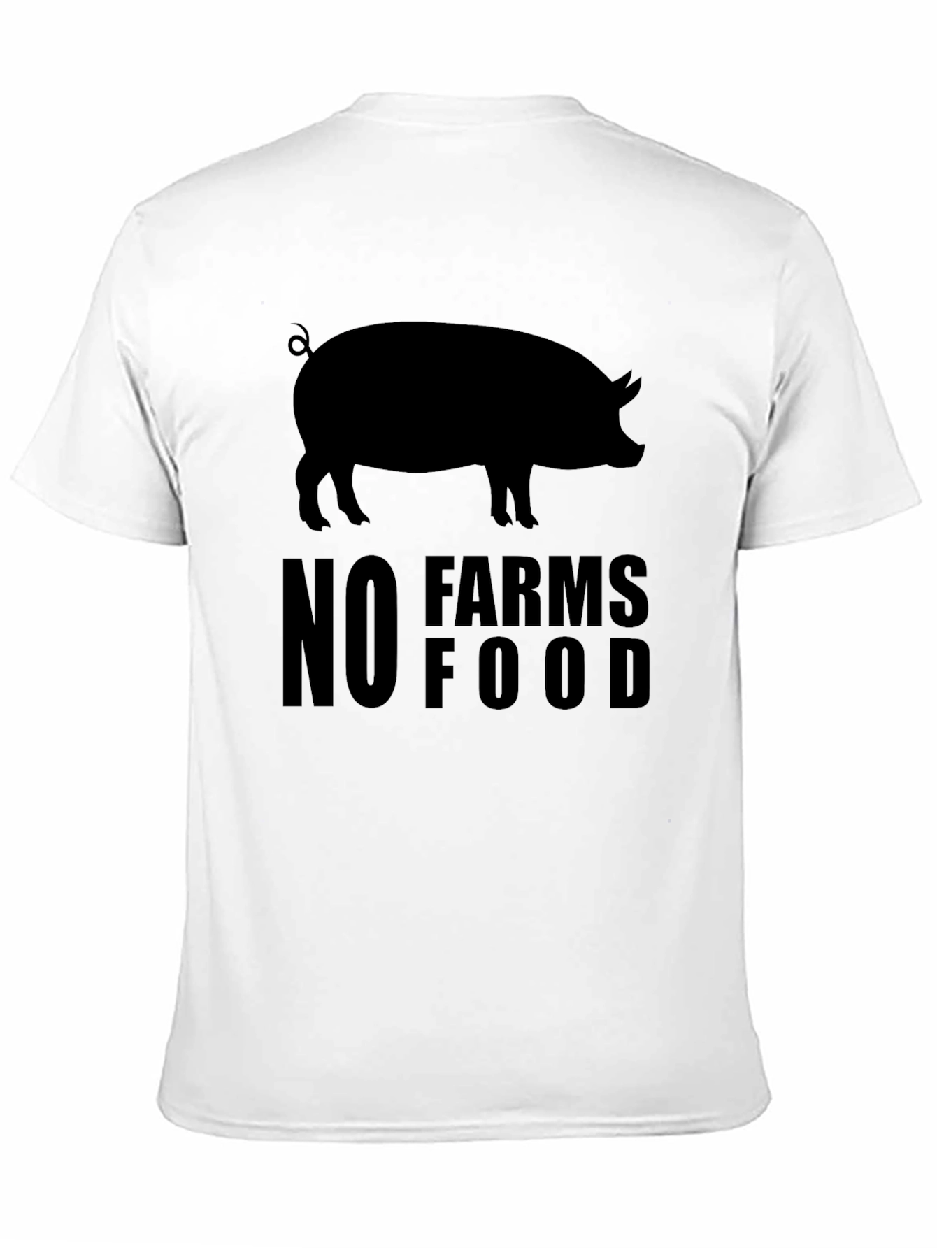 No Farms No Food Pig T-Shirt
