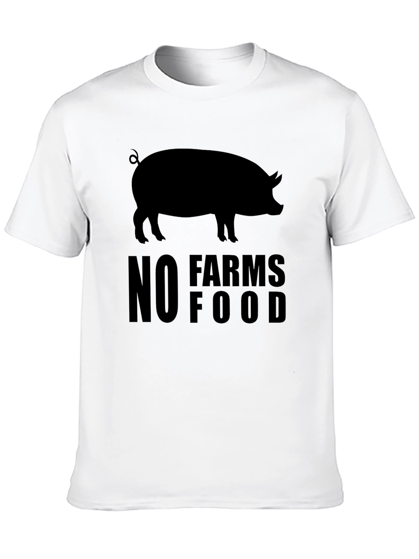 No Farms No Food Pig T-Shirt